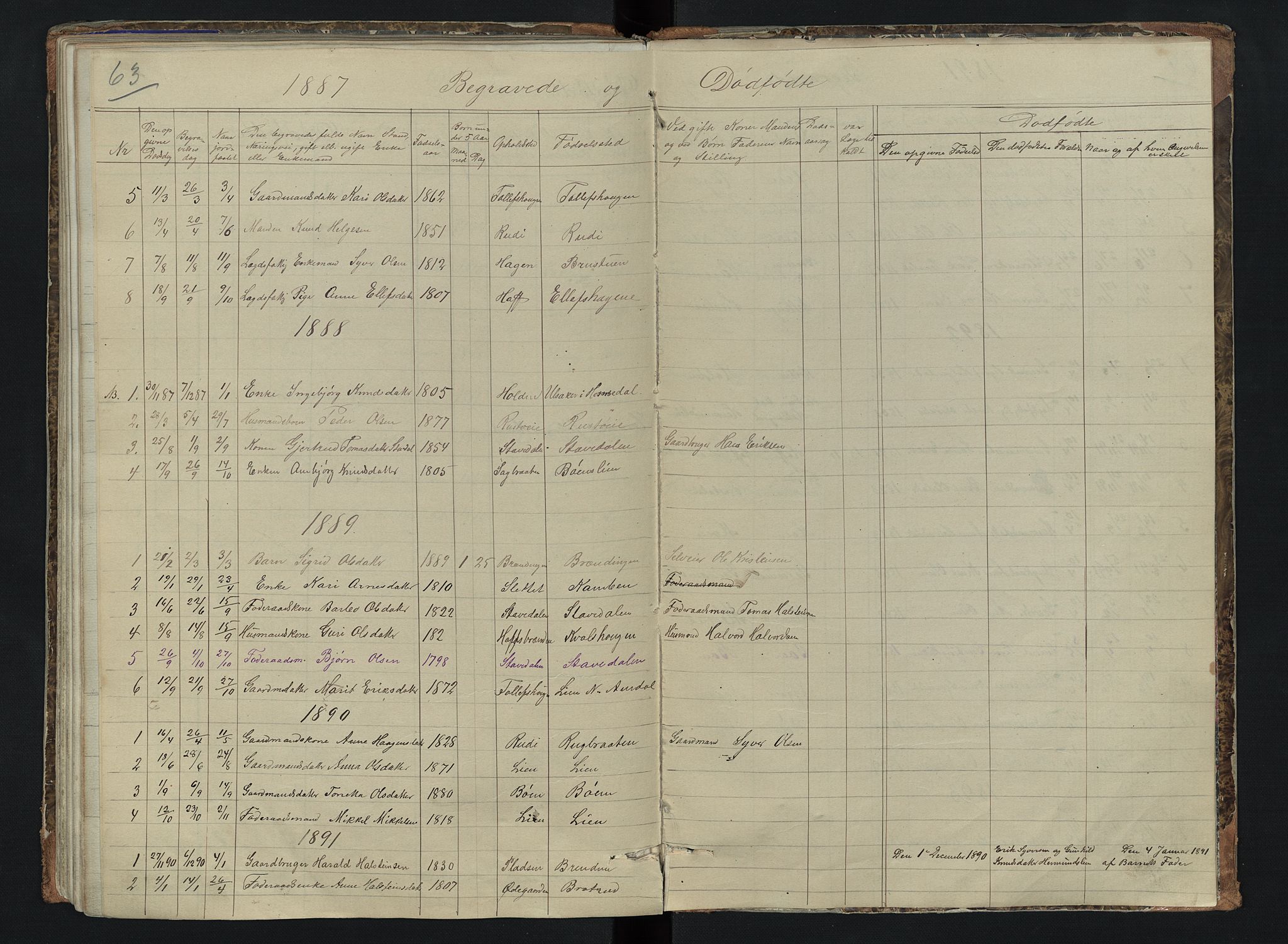 Sør-Aurdal prestekontor, AV/SAH-PREST-128/H/Ha/Hab/L0006: Parish register (copy) no. 6, 1866-1893, p. 63