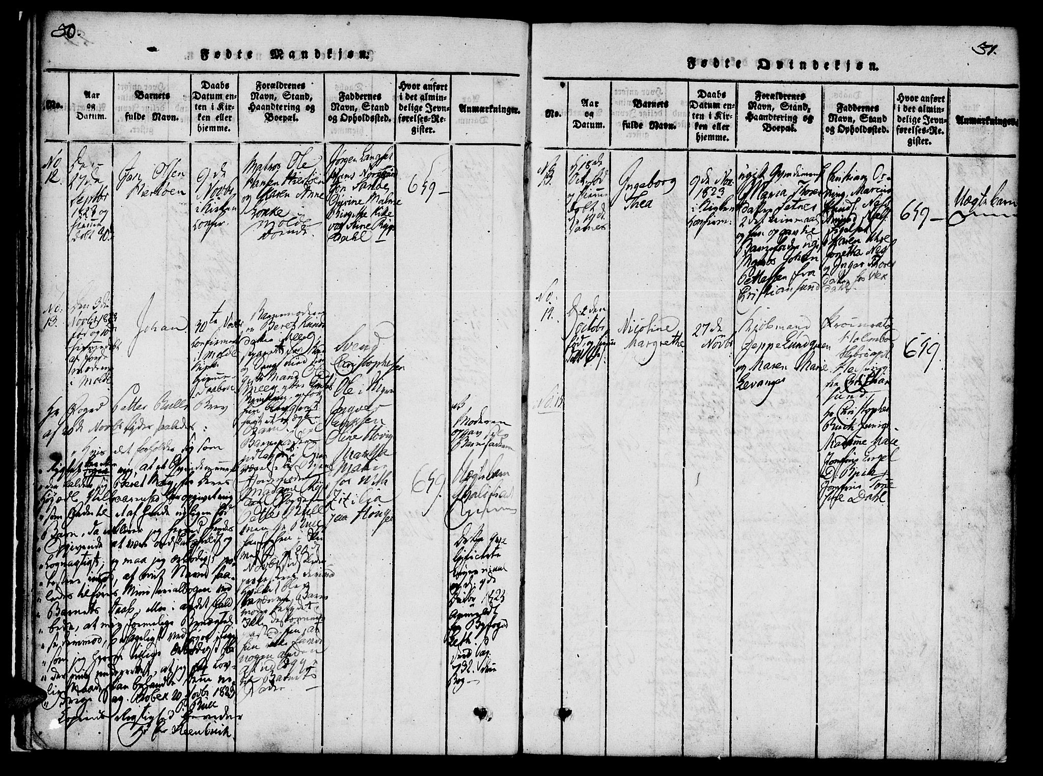 Ministerialprotokoller, klokkerbøker og fødselsregistre - Møre og Romsdal, SAT/A-1454/558/L0688: Parish register (official) no. 558A02, 1818-1843, p. 30-31