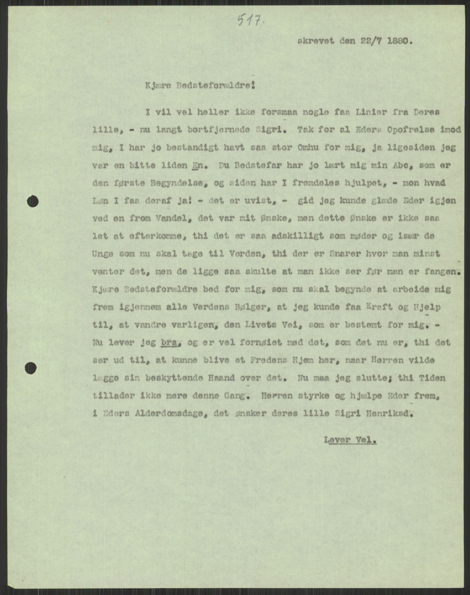 Samlinger til kildeutgivelse, Amerikabrevene, AV/RA-EA-4057/F/L0037: Arne Odd Johnsens amerikabrevsamling I, 1855-1900, p. 1159