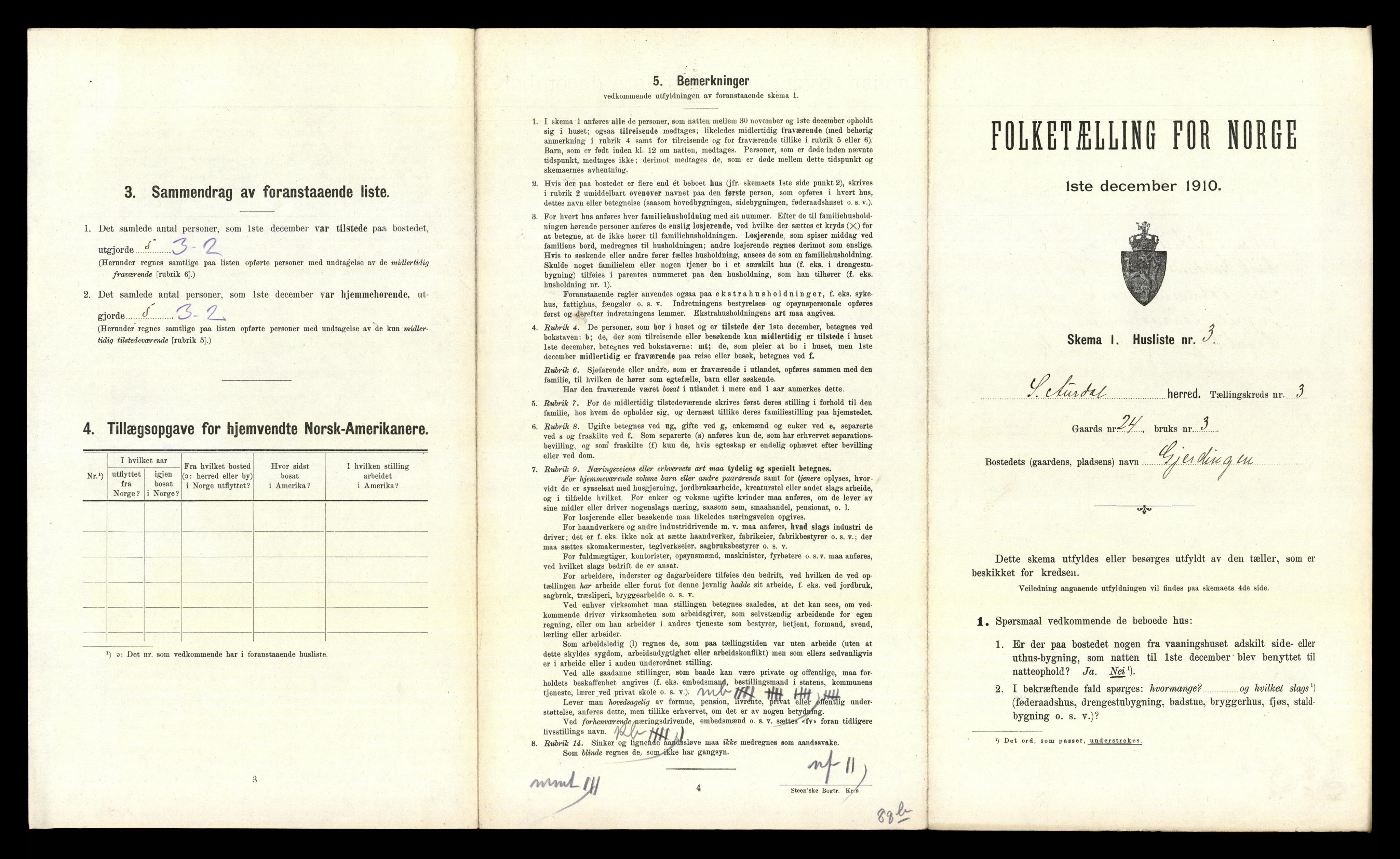 RA, 1910 census for Sør-Aurdal, 1910, p. 269