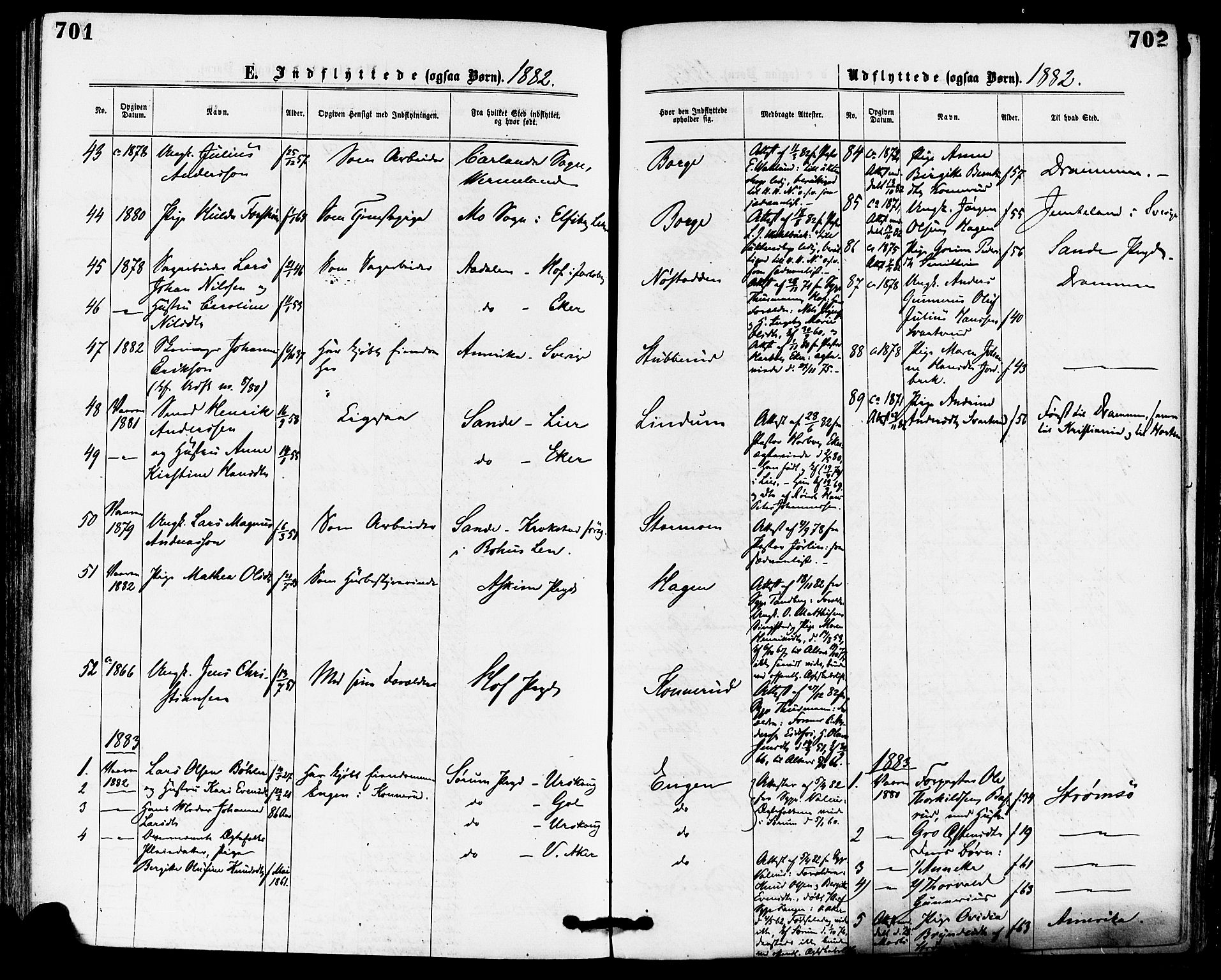 Skoger kirkebøker, AV/SAKO-A-59/F/Fa/L0005: Parish register (official) no. I 5, 1873-1884, p. 701-702