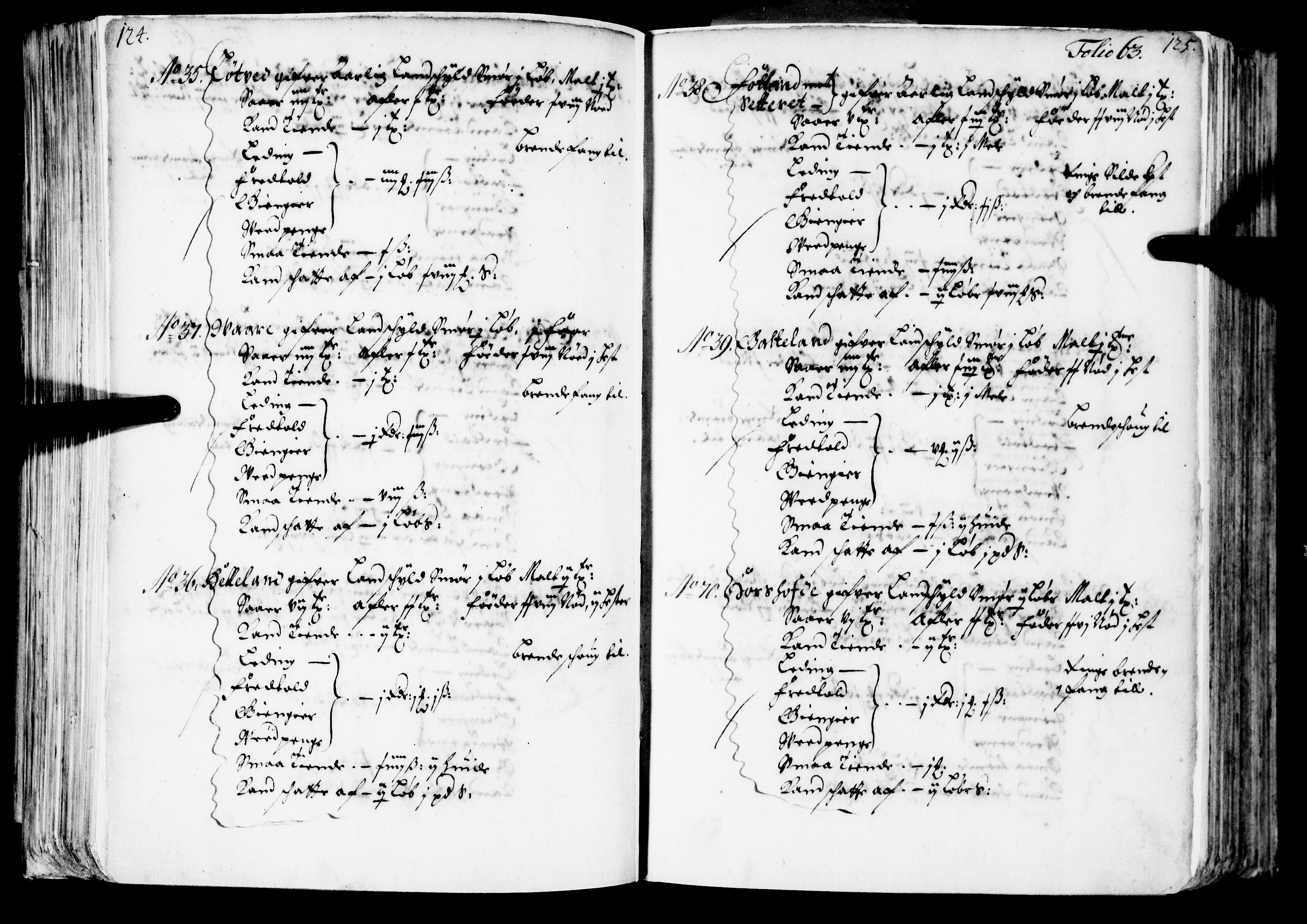 Rentekammeret inntil 1814, Realistisk ordnet avdeling, AV/RA-EA-4070/N/Nb/Nba/L0039: Nordhordland fogderi, 1667, p. 62b-63a