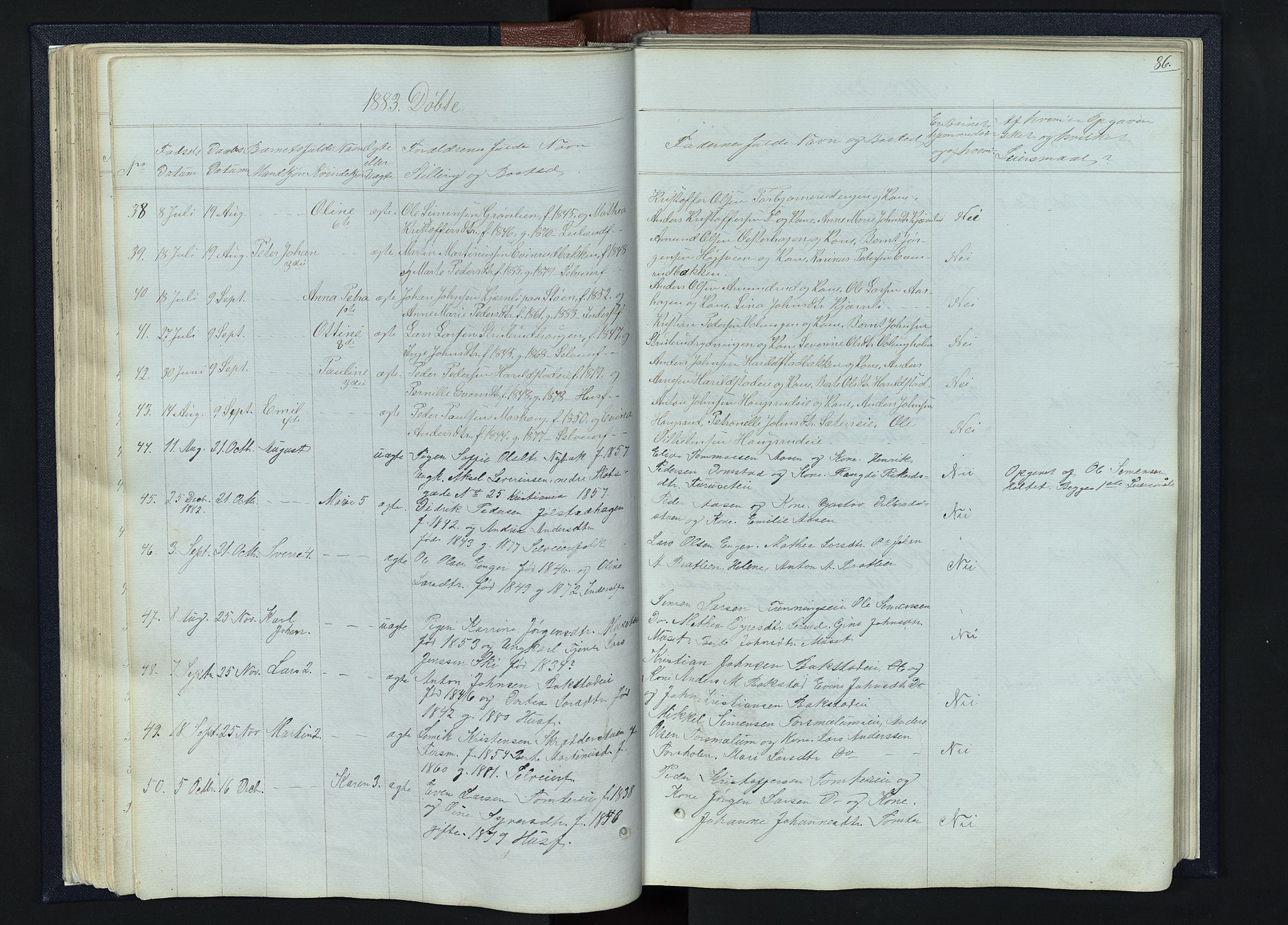 Romedal prestekontor, SAH/PREST-004/L/L0010: Parish register (copy) no. 10, 1860-1895, p. 86