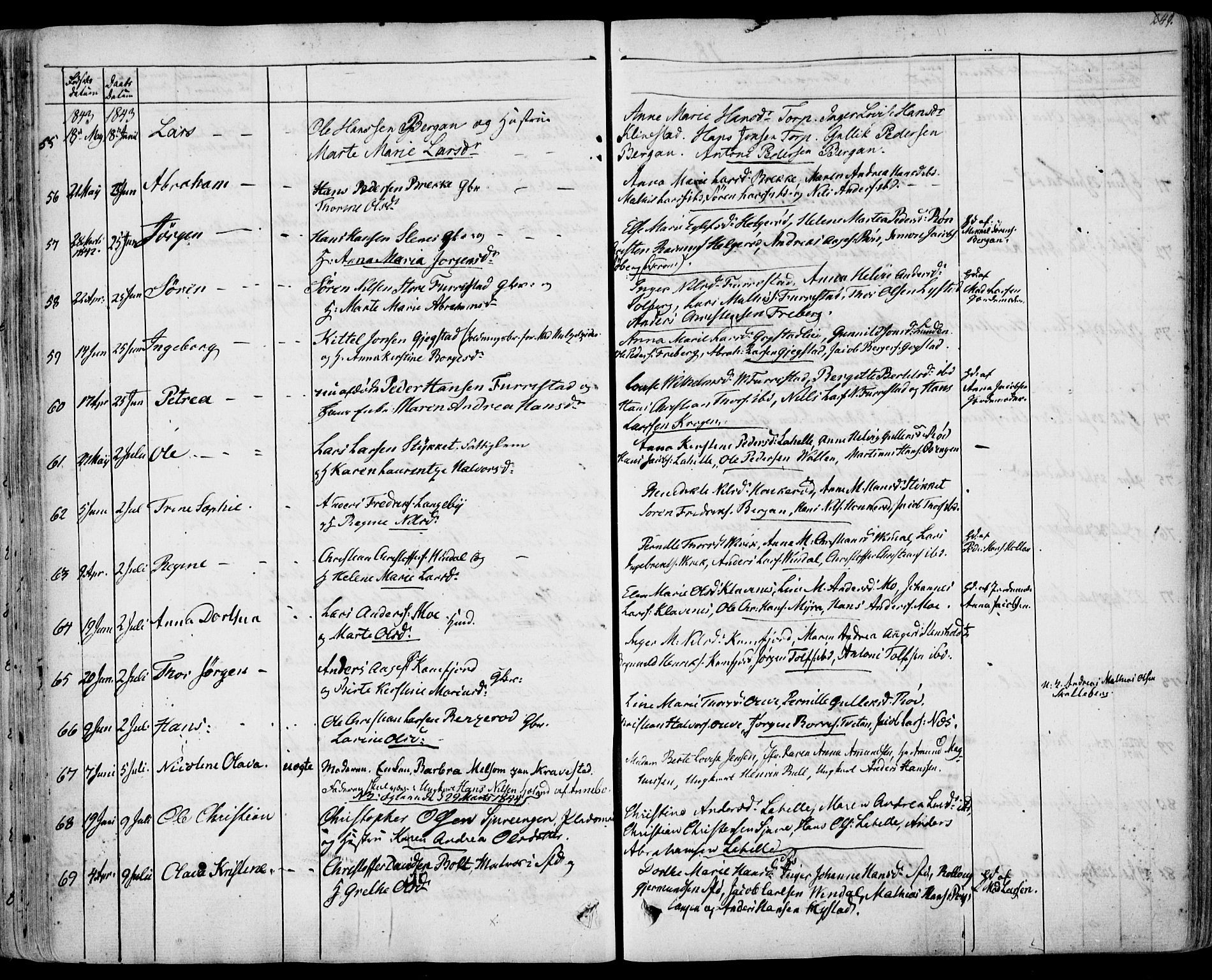 Sandar kirkebøker, SAKO/A-243/F/Fa/L0005: Parish register (official) no. 5, 1832-1847, p. 248-249
