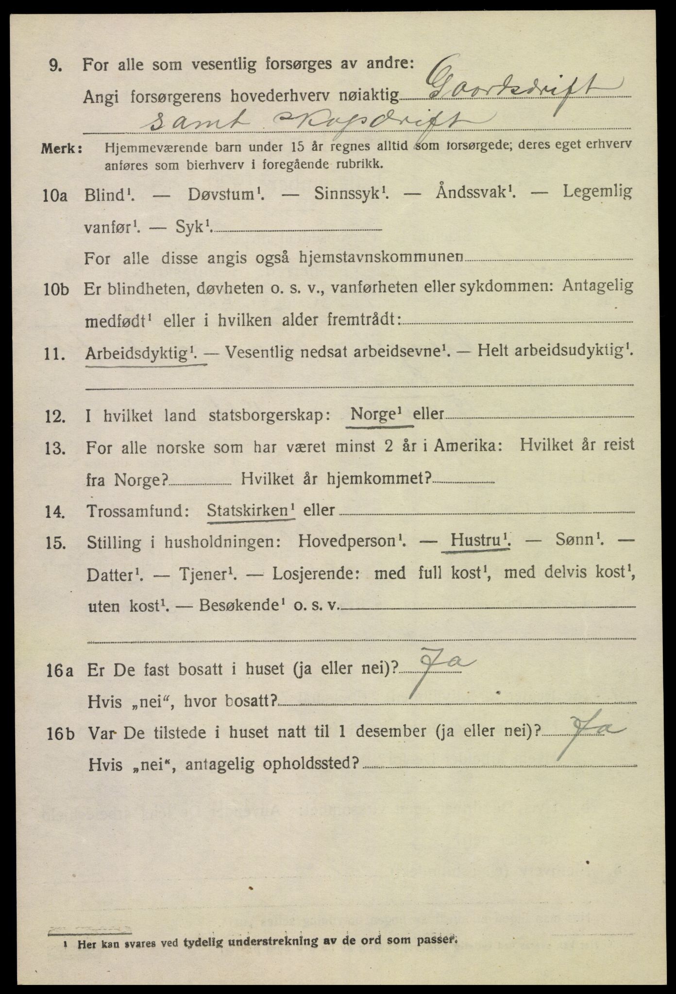 SAK, 1920 census for Åmli, 1920, p. 3472