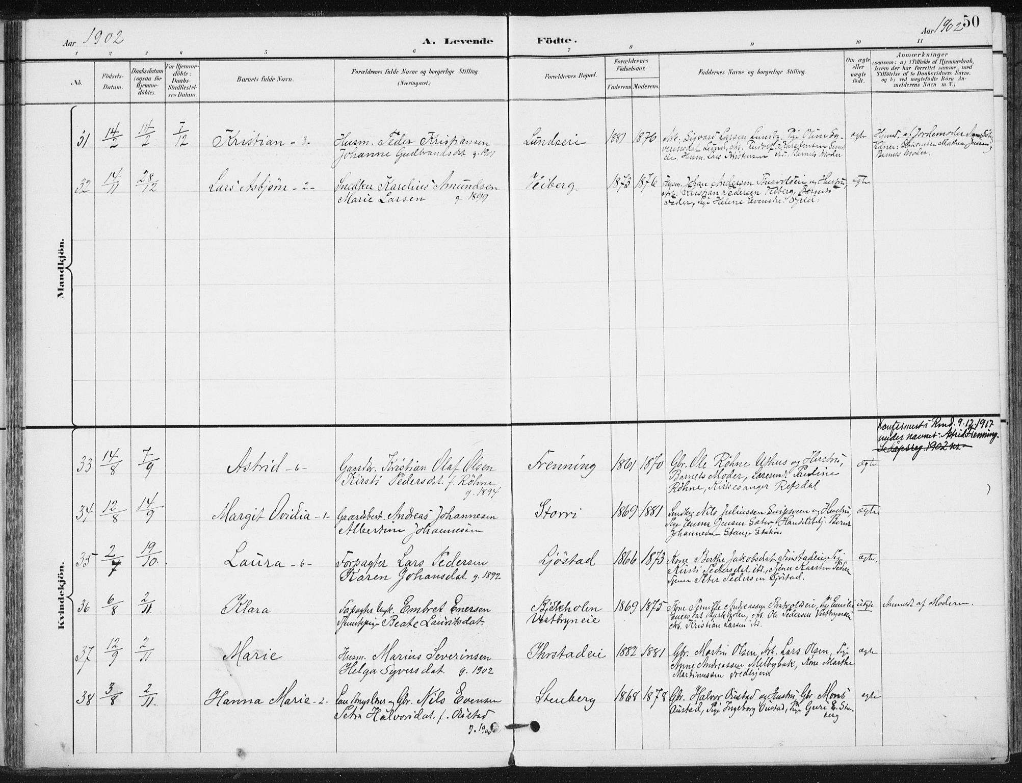 Romedal prestekontor, AV/SAH-PREST-004/K/L0011: Parish register (official) no. 11, 1896-1912, p. 50