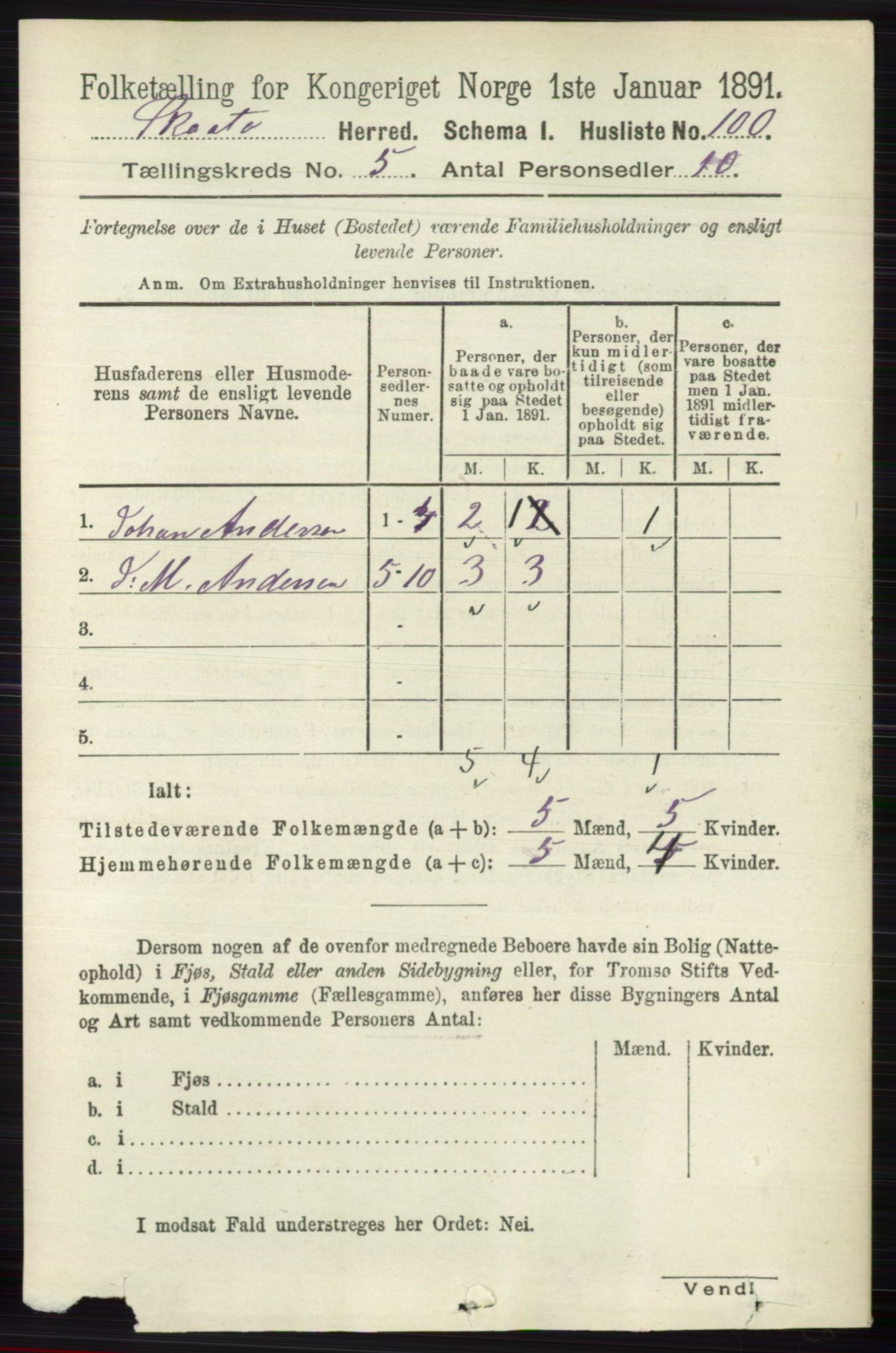 RA, 1891 census for 0815 Skåtøy, 1891, p. 1914