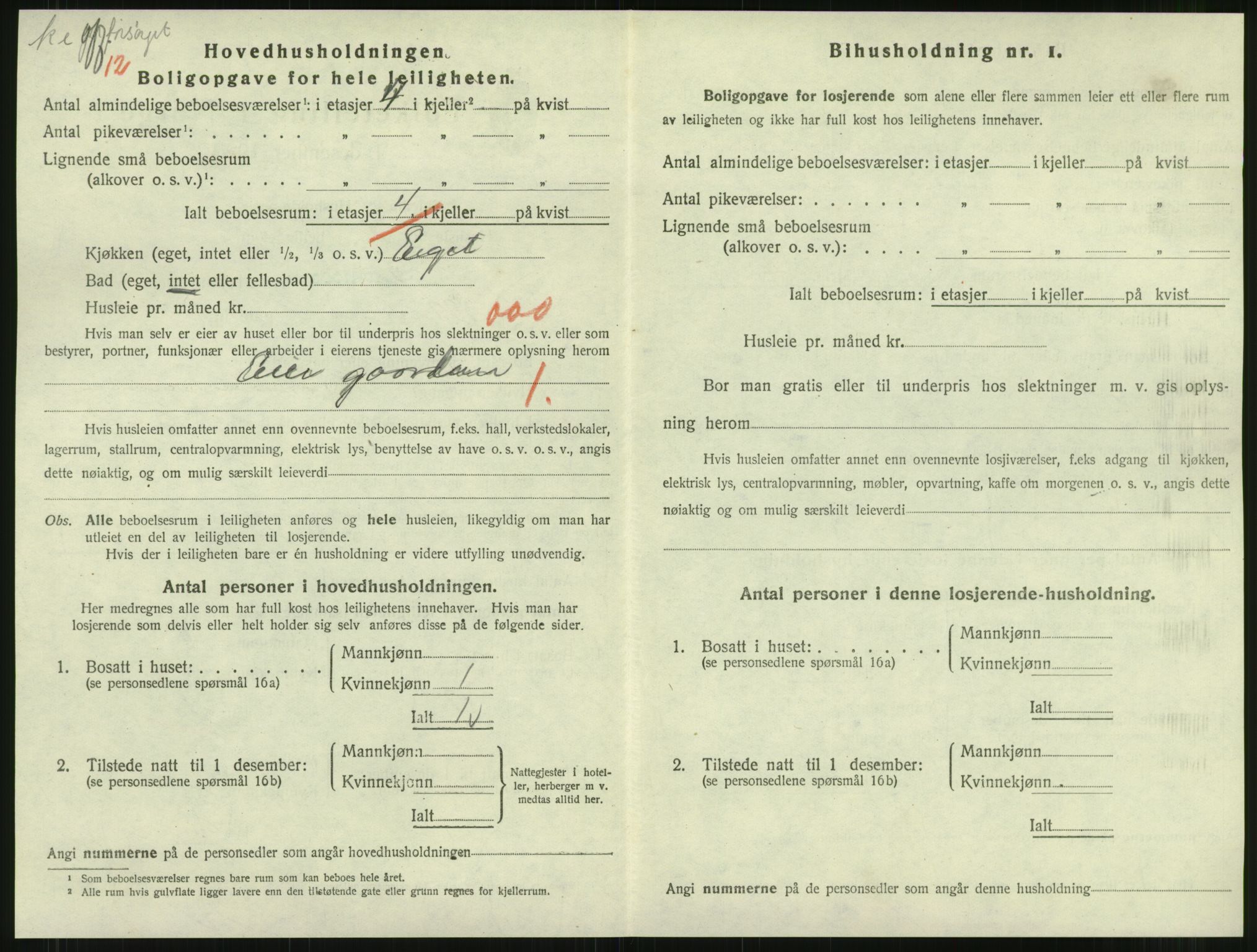 SAT, 1920 census for Namsos, 1920, p. 1060