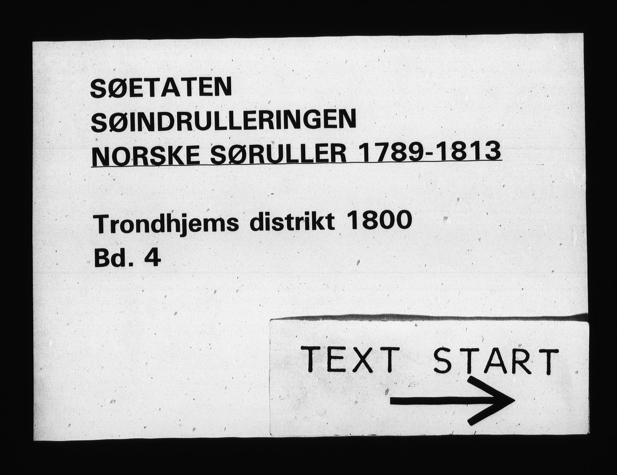 Sjøetaten, RA/EA-3110/F/L0321: Trondheim distrikt, bind 4, 1800
