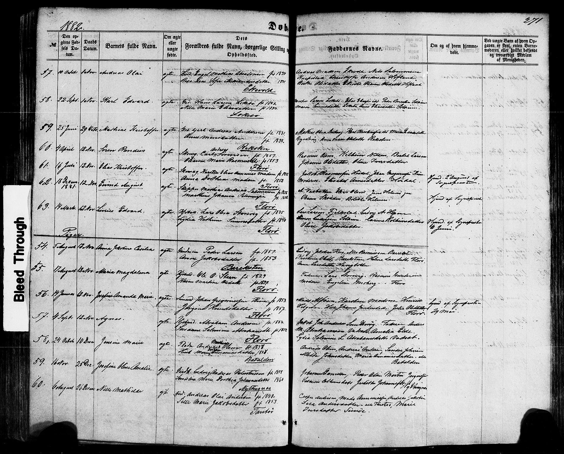 Kinn sokneprestembete, SAB/A-80801/H/Haa/Haaa/L0006: Parish register (official) no. A 6, 1857-1885, p. 271