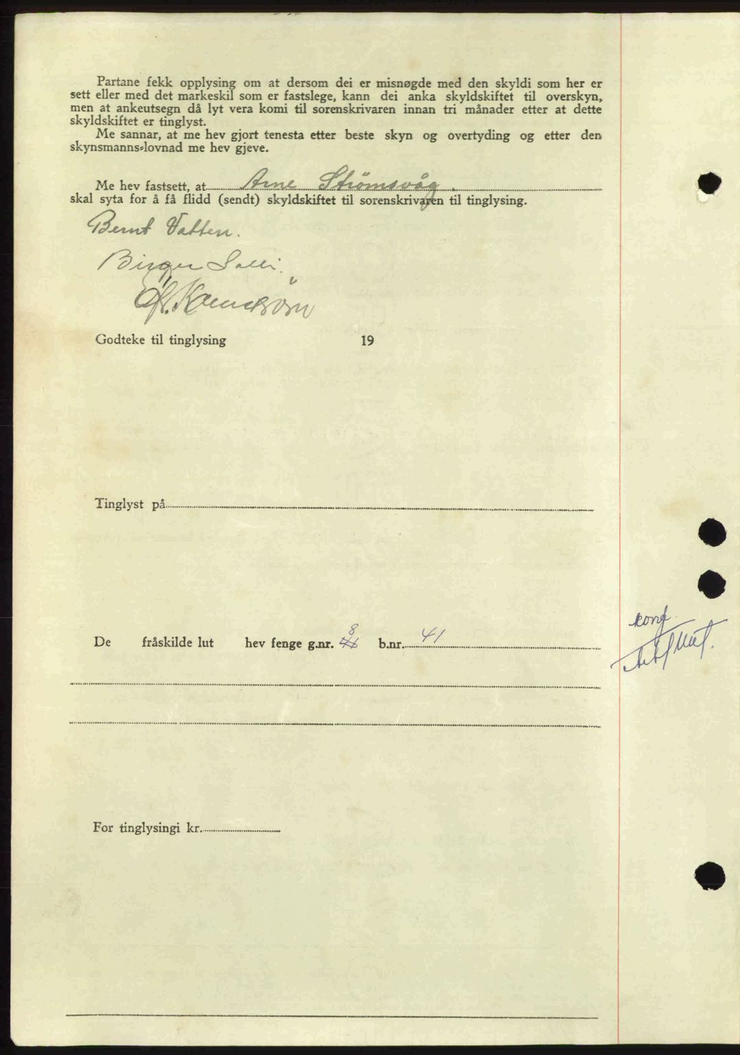 Nordmøre sorenskriveri, AV/SAT-A-4132/1/2/2Ca: Mortgage book no. A110, 1948-1949, Diary no: : 3380/1948