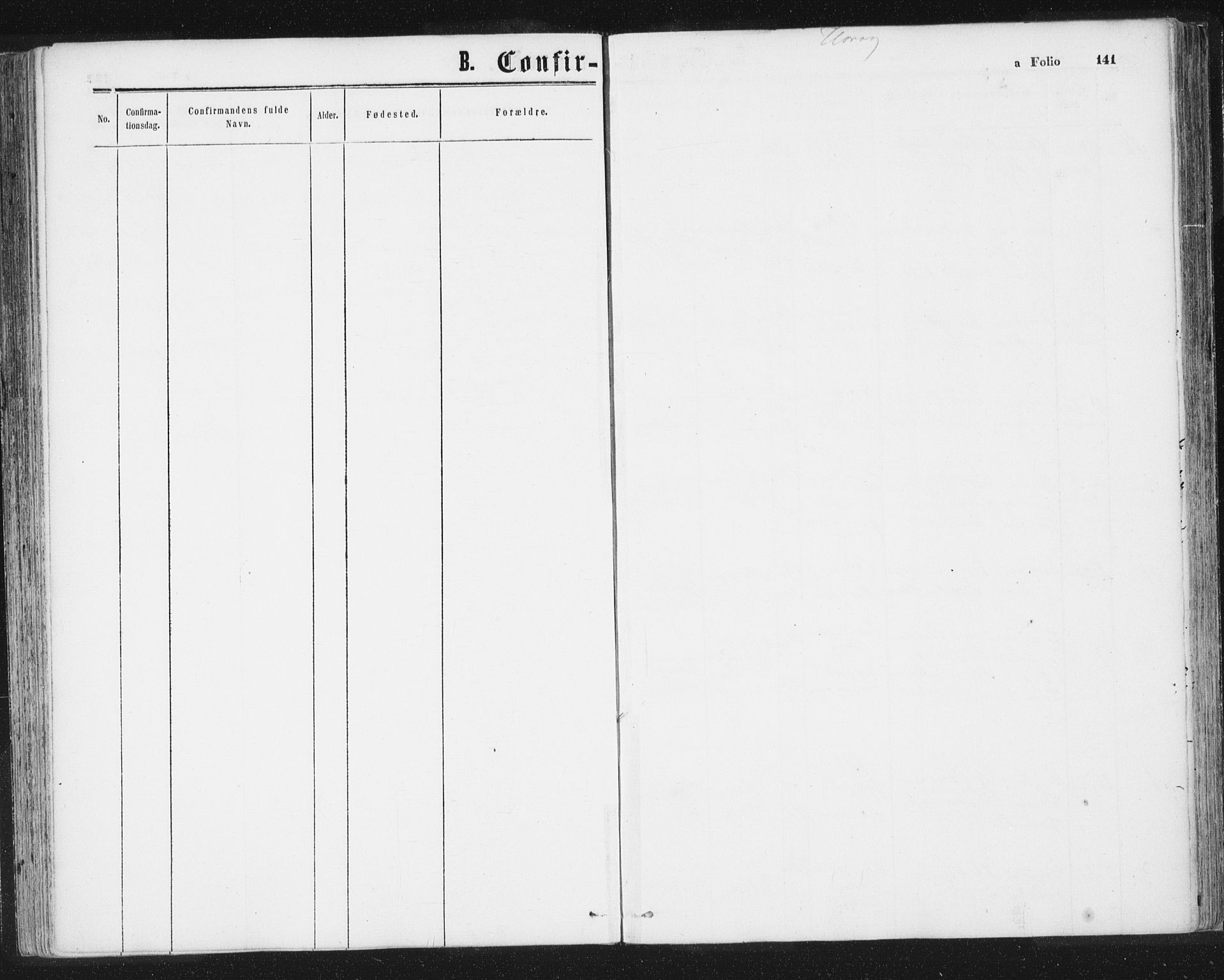 Ministerialprotokoller, klokkerbøker og fødselsregistre - Sør-Trøndelag, SAT/A-1456/692/L1104: Parish register (official) no. 692A04, 1862-1878, p. 141