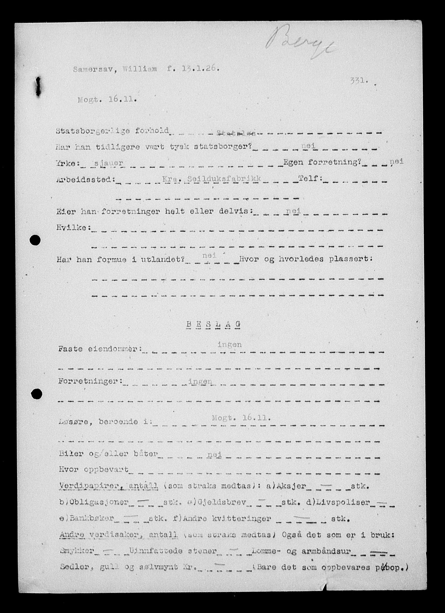 Justisdepartementet, Tilbakeføringskontoret for inndratte formuer, AV/RA-S-1564/H/Hc/Hcc/L0976: --, 1945-1947, p. 658