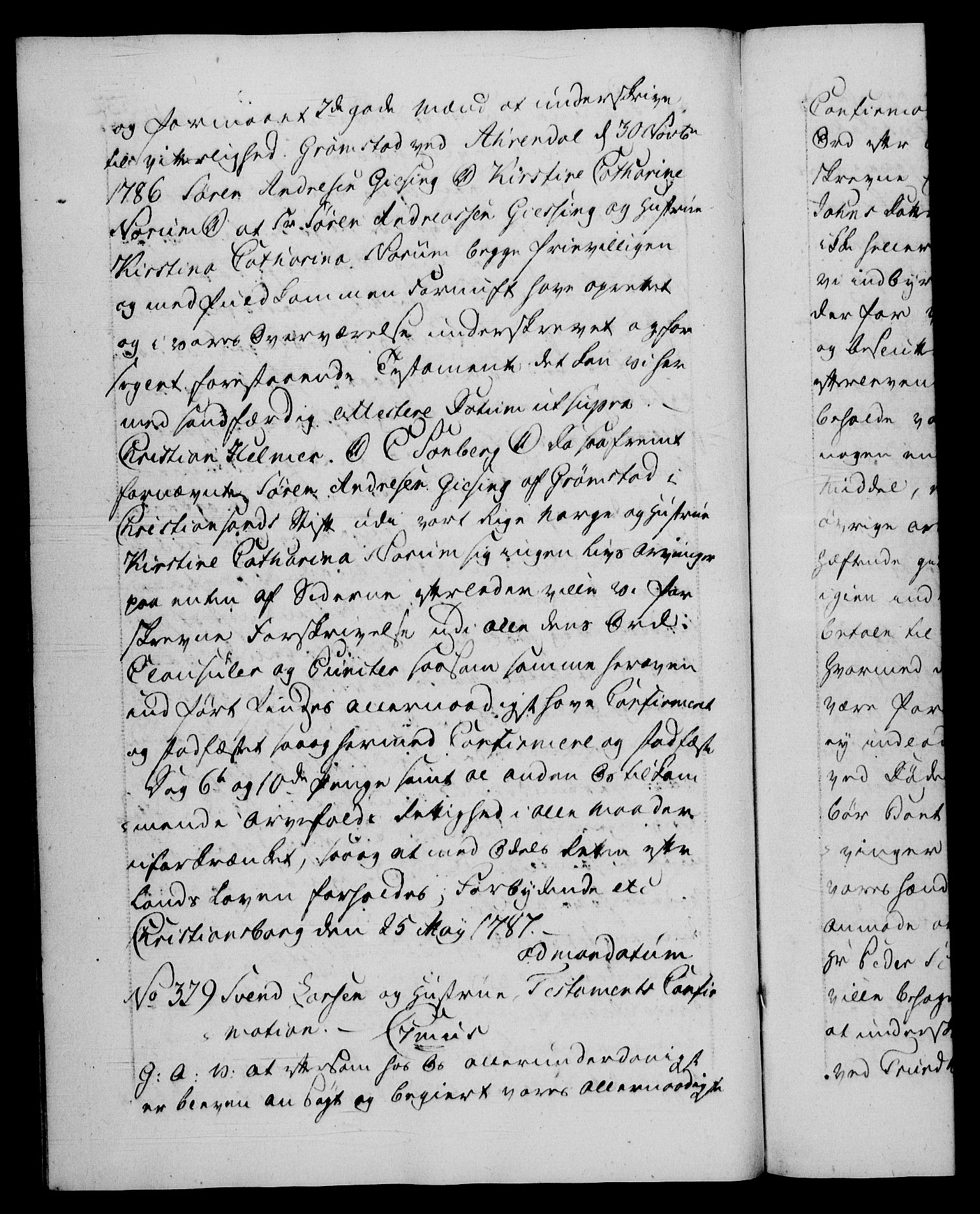 Danske Kanselli 1572-1799, AV/RA-EA-3023/F/Fc/Fca/Fcaa/L0051: Norske registre, 1786-1787, p. 532b