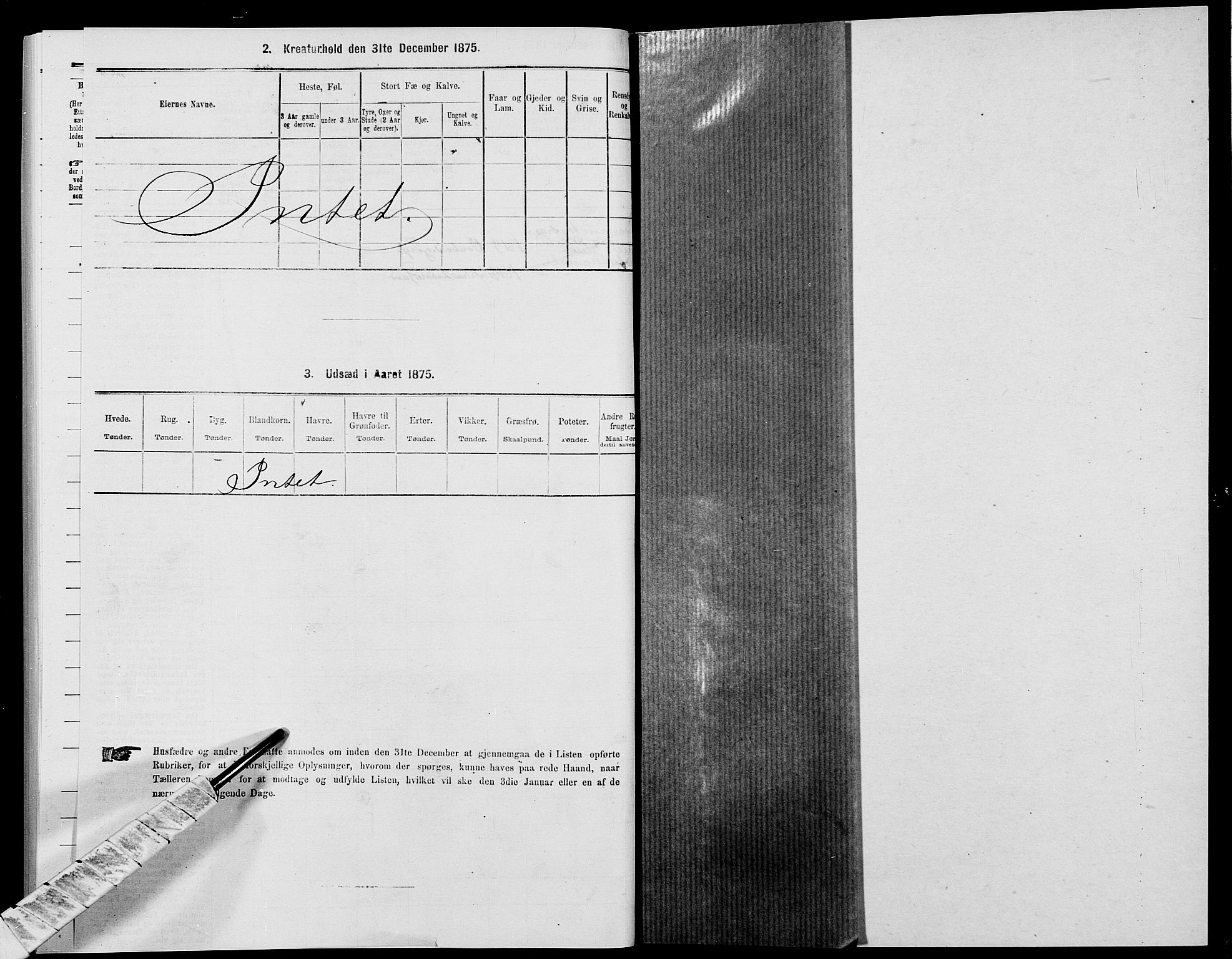 SAK, 1875 census for 1018P Søgne, 1875, p. 196