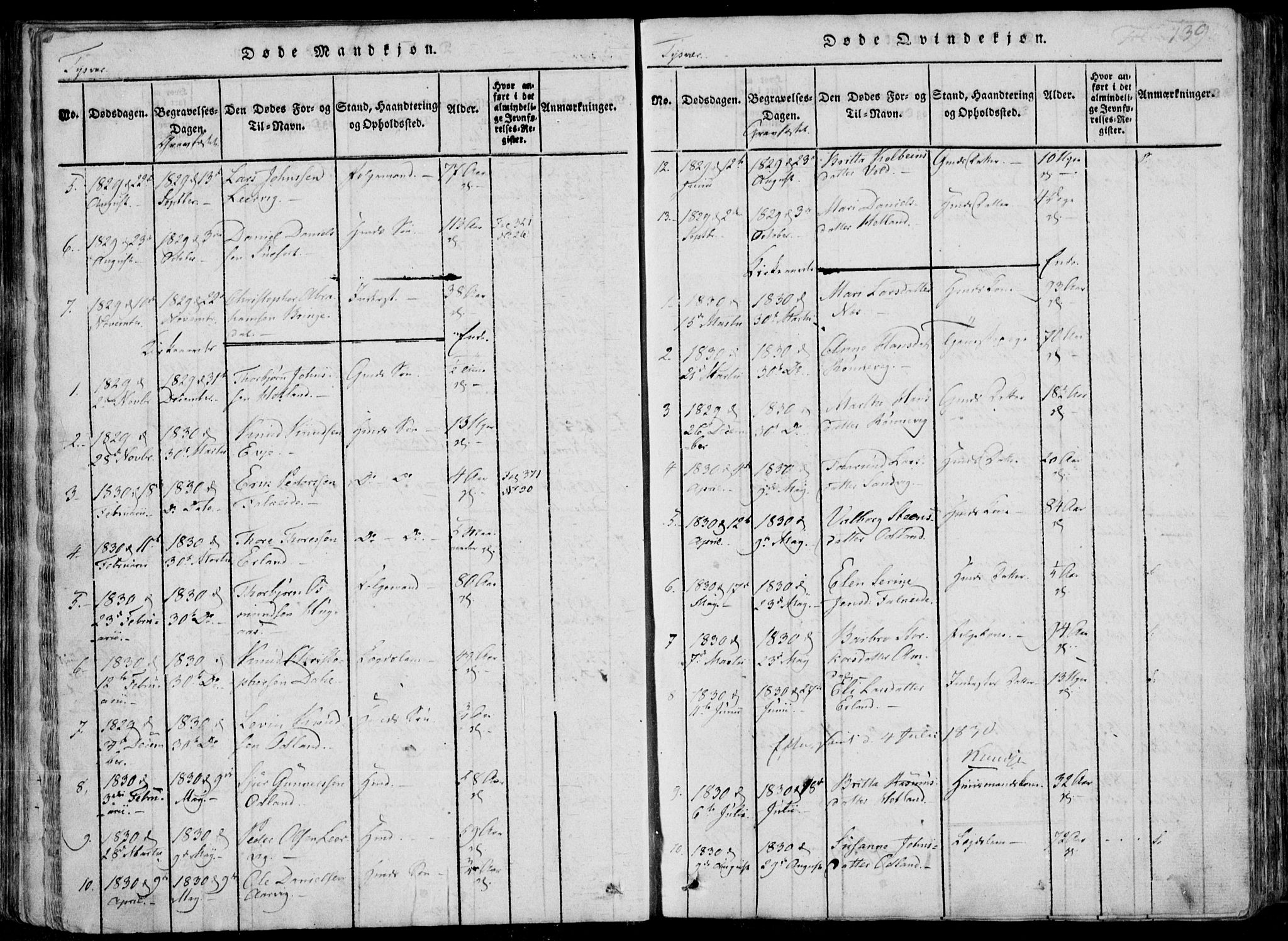 Skjold sokneprestkontor, AV/SAST-A-101847/H/Ha/Haa/L0004: Parish register (official) no. A 4 /1, 1815-1830, p. 139