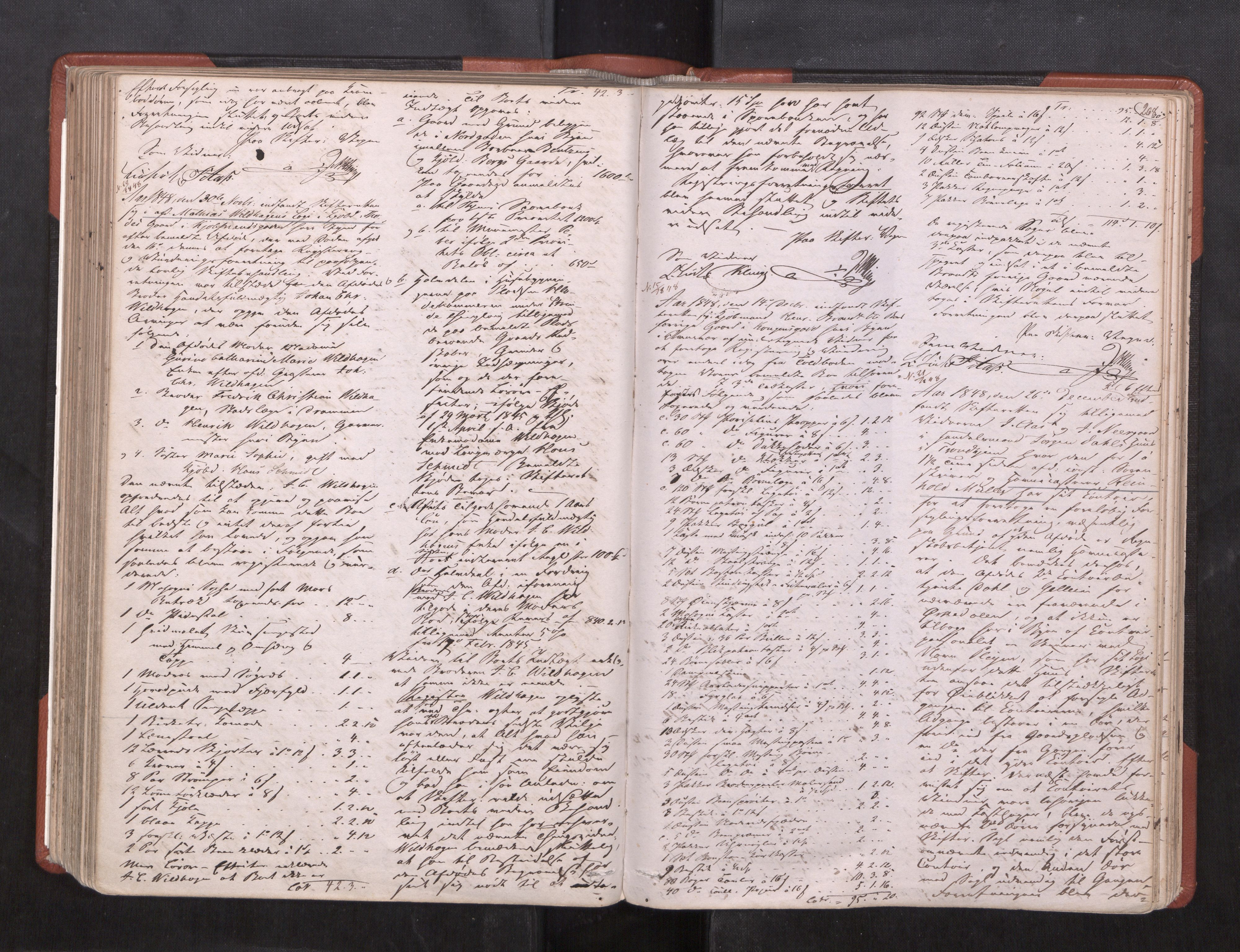 Trondheim byfogd, AV/SAT-A-0003/1/3/3C/L0001: Skifteregistreringsprotokoll (m/ register) U, 1845-1852, p. 268