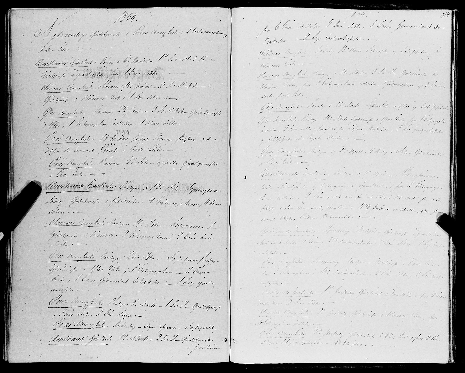 Kvinnherad sokneprestembete, AV/SAB-A-76401/H/Haa: Parish register (official) no. A 8, 1854-1872, p. 314