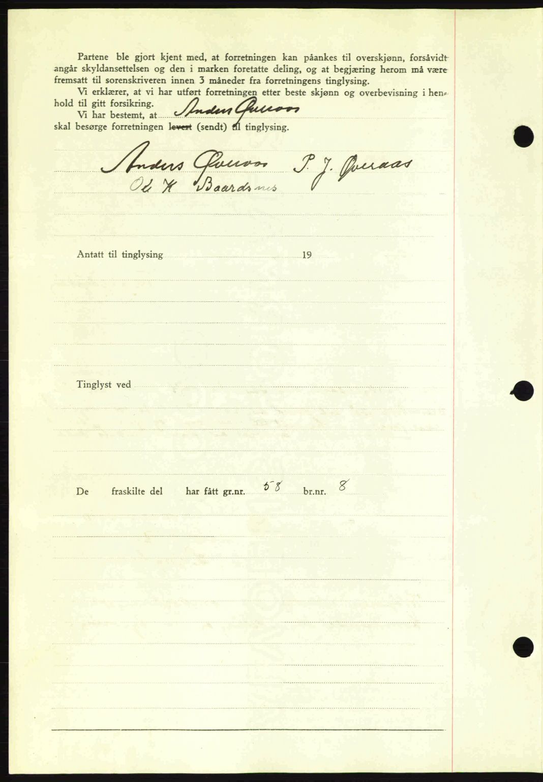 Romsdal sorenskriveri, AV/SAT-A-4149/1/2/2C: Mortgage book no. A12, 1942-1942, Diary no: : 1635/1942