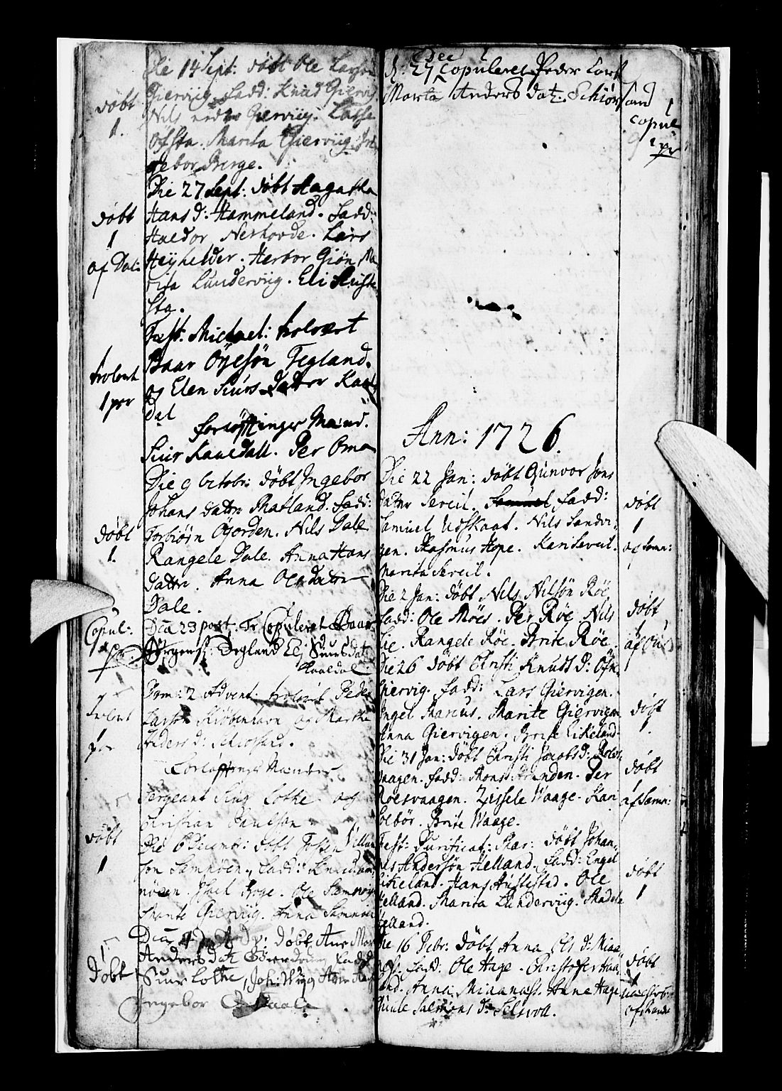 Os sokneprestembete, SAB/A-99929: Parish register (official) no. A 7, 1723-1760, p. 9
