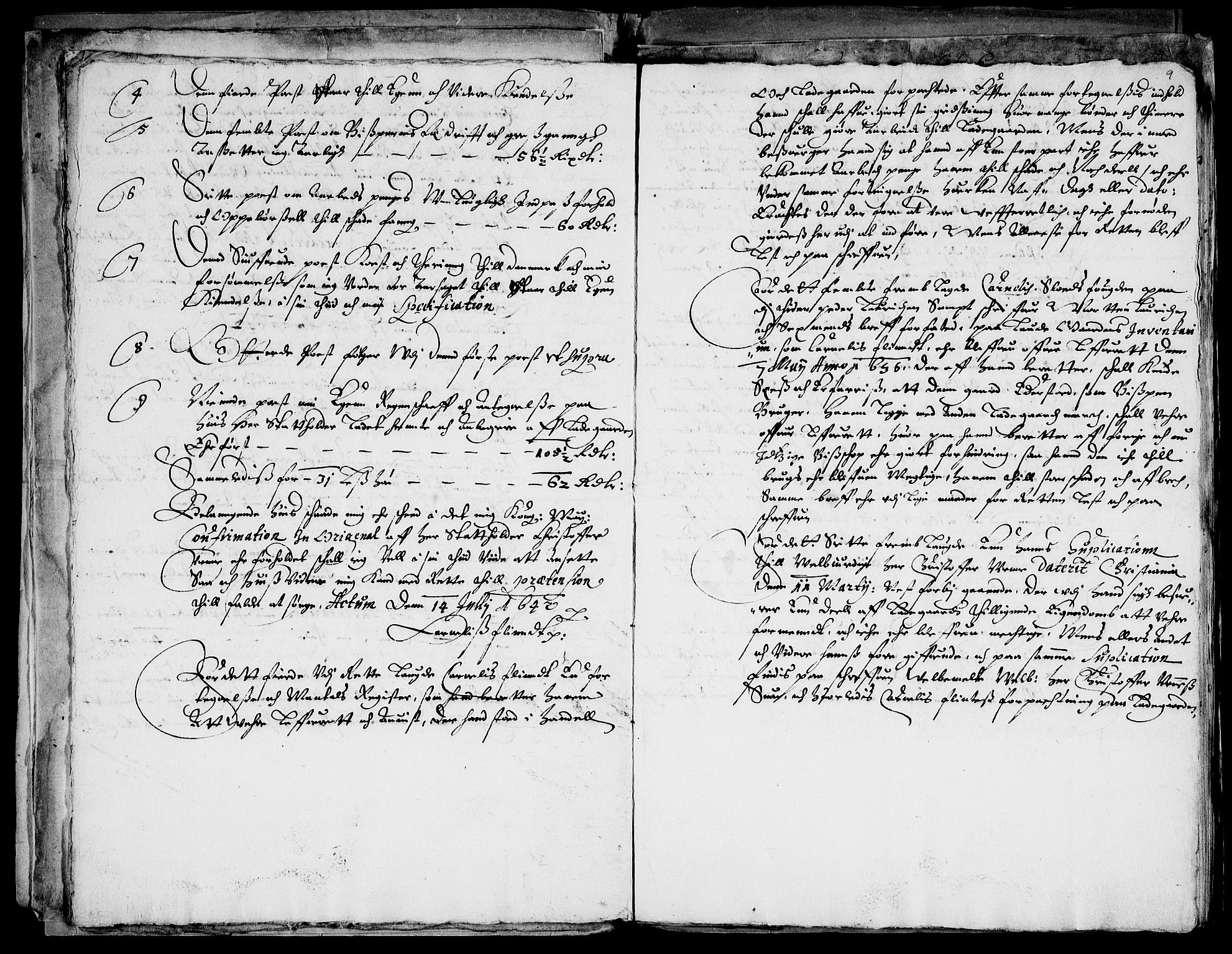Danske Kanselli, Skapsaker, AV/RA-EA-4061/F/L0064: Skap 14, pakke 214-306, 1591-1731, p. 19