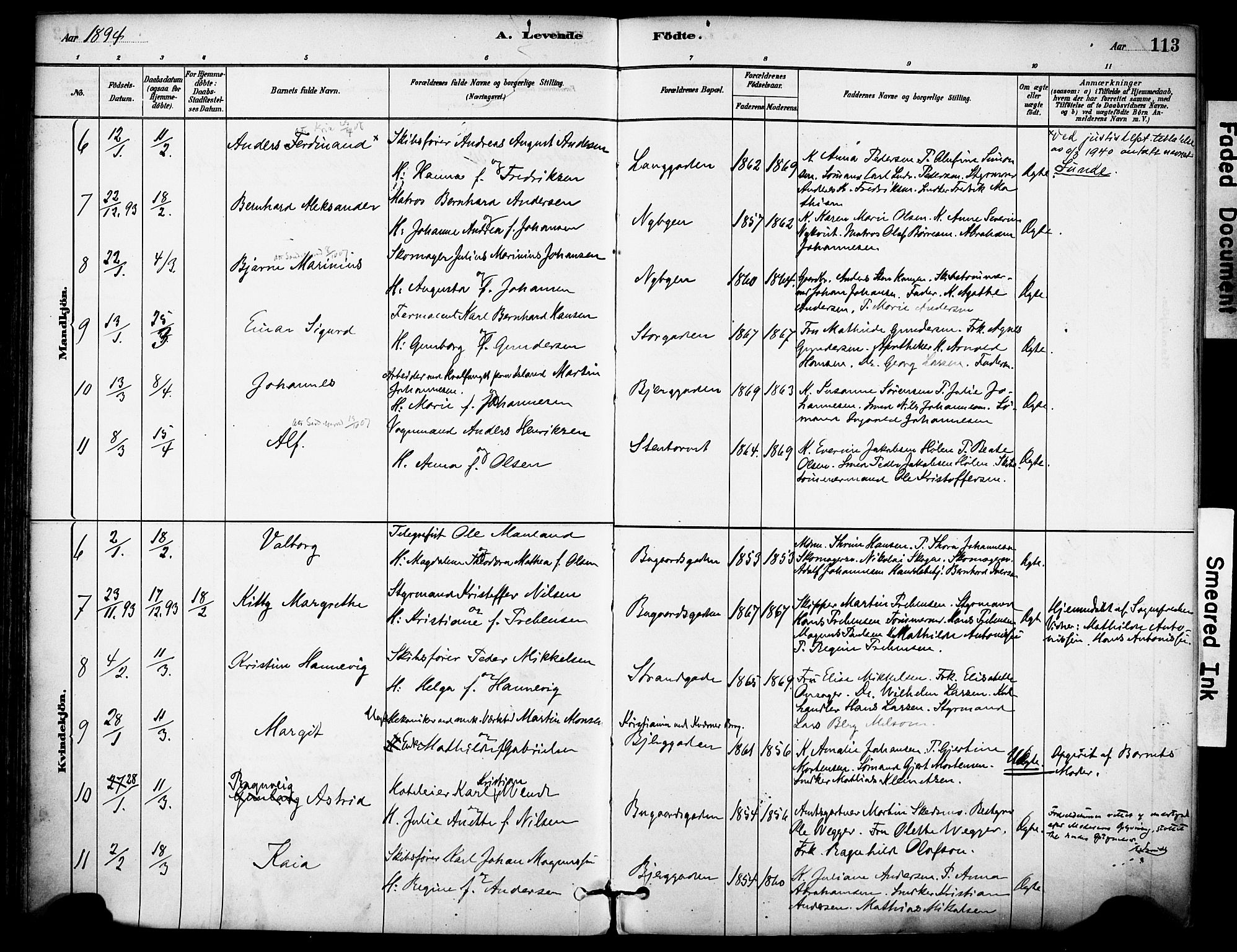 Sandefjord kirkebøker, AV/SAKO-A-315/F/Fa/L0002: Parish register (official) no. 2, 1880-1894, p. 113