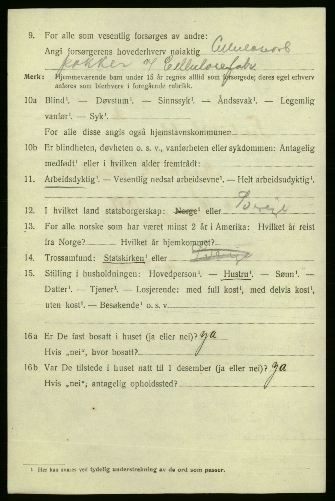 SAO, 1920 census for Fredrikshald, 1920, p. 9317