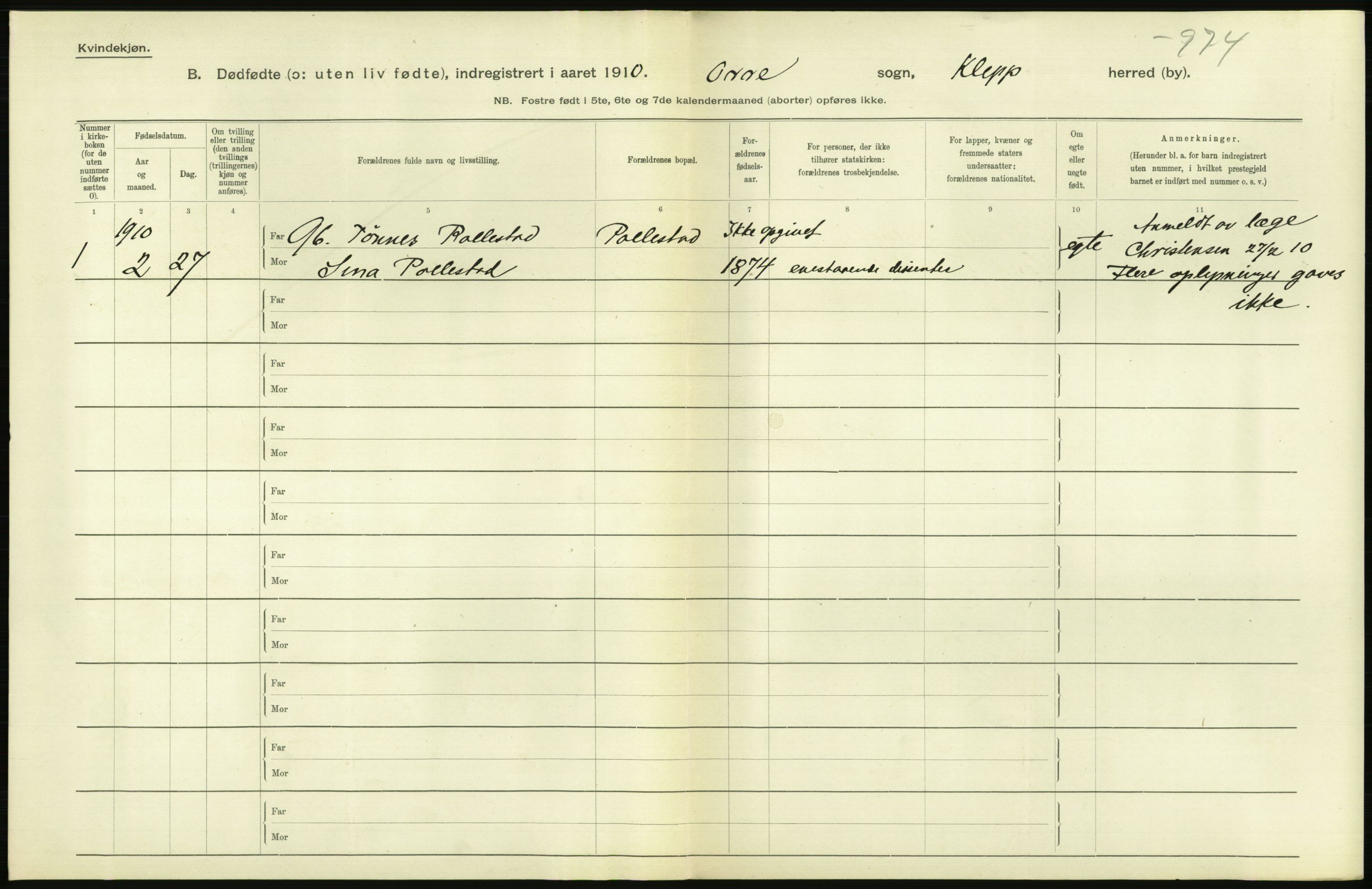 Statistisk sentralbyrå, Sosiodemografiske emner, Befolkning, RA/S-2228/D/Df/Dfa/Dfah/L0024: Stavanger amt: Døde, dødfødte. Bygder og byer., 1910, p. 586