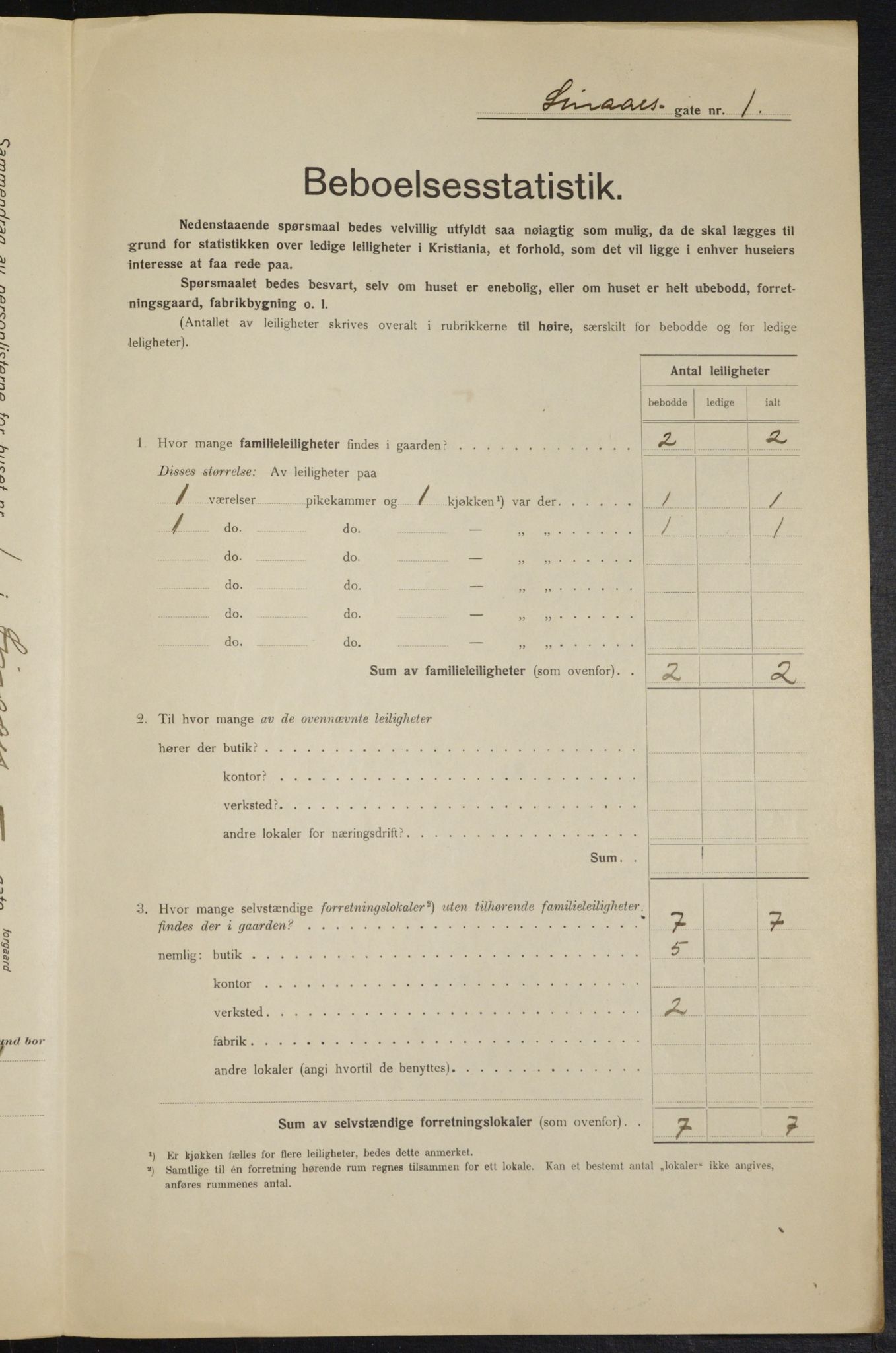 OBA, Municipal Census 1915 for Kristiania, 1915, p. 57278