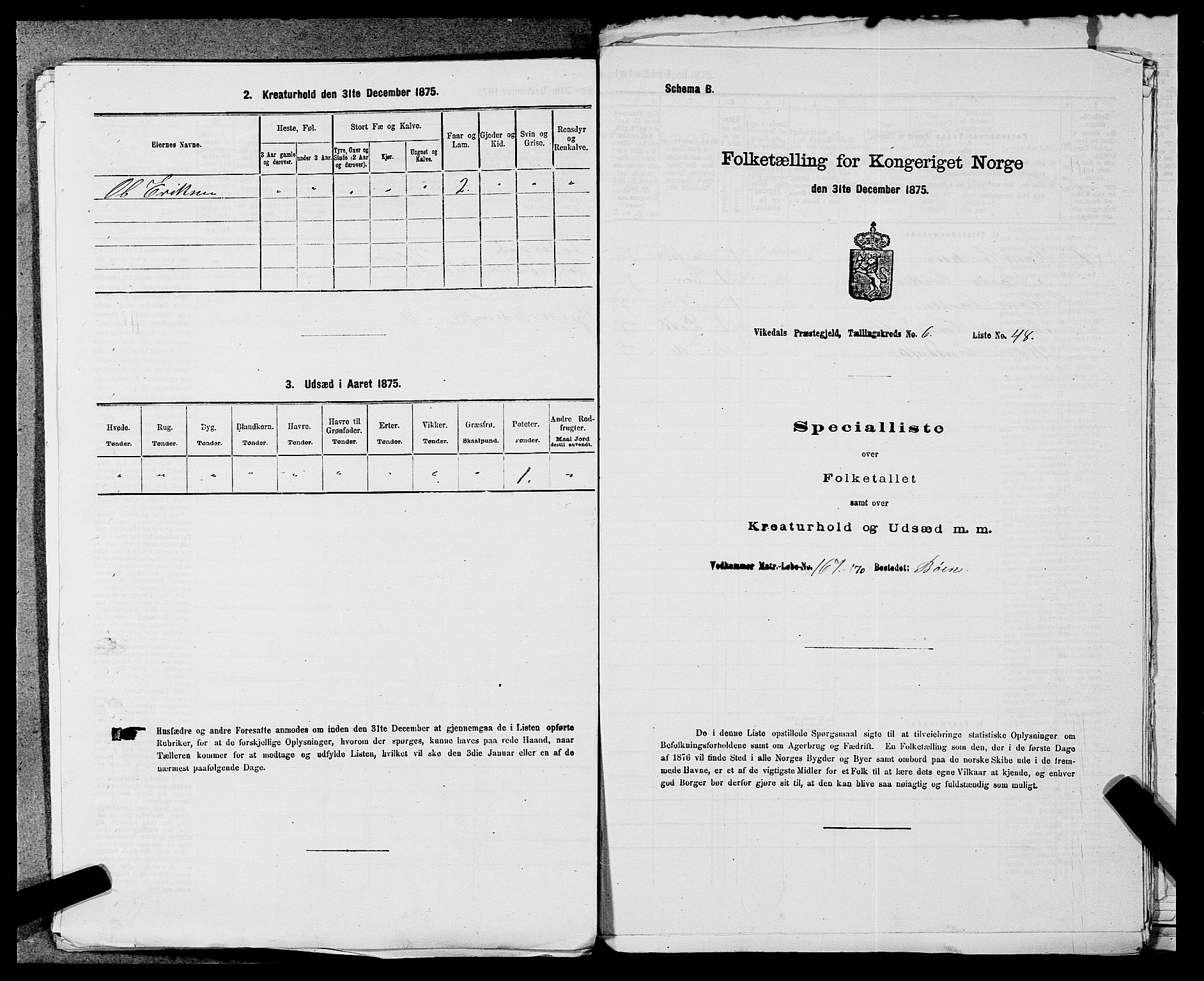 SAST, 1875 census for 1157P Vikedal, 1875, p. 753