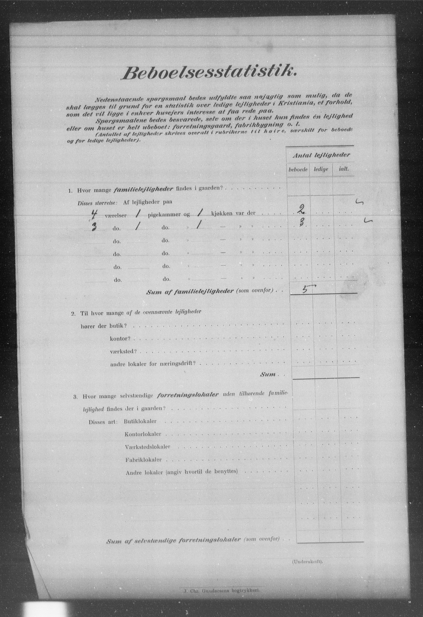 OBA, Municipal Census 1903 for Kristiania, 1903, p. 10664