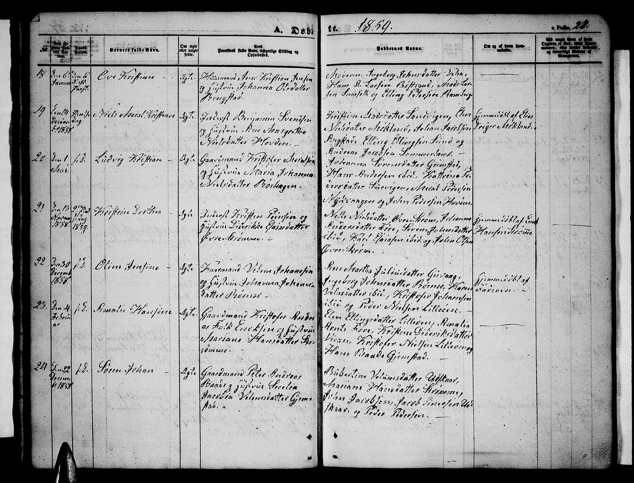 Ministerialprotokoller, klokkerbøker og fødselsregistre - Nordland, AV/SAT-A-1459/891/L1313: Parish register (copy) no. 891C02, 1856-1870, p. 28