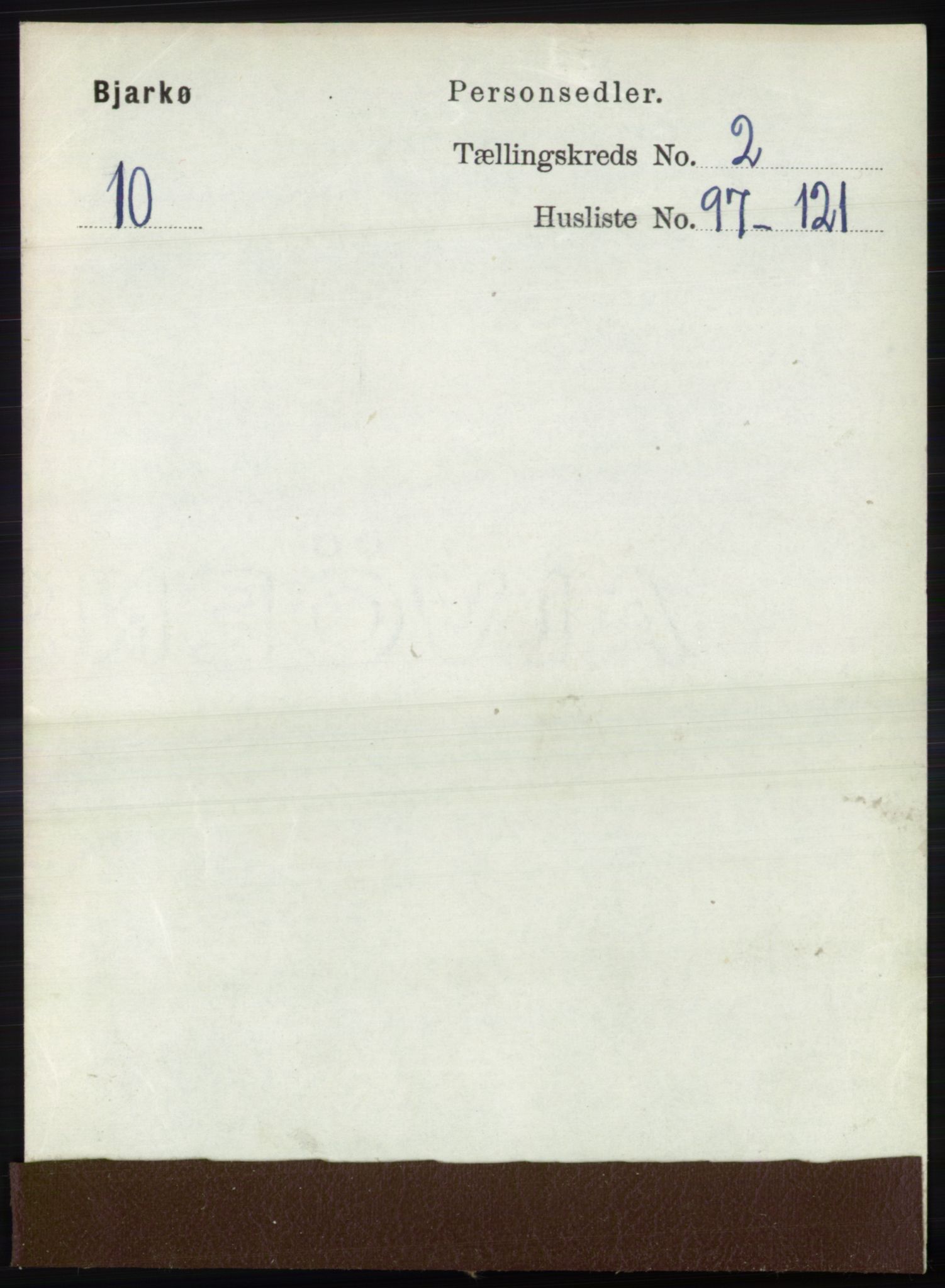 RA, 1891 census for 1915 Bjarkøy, 1891, p. 1316