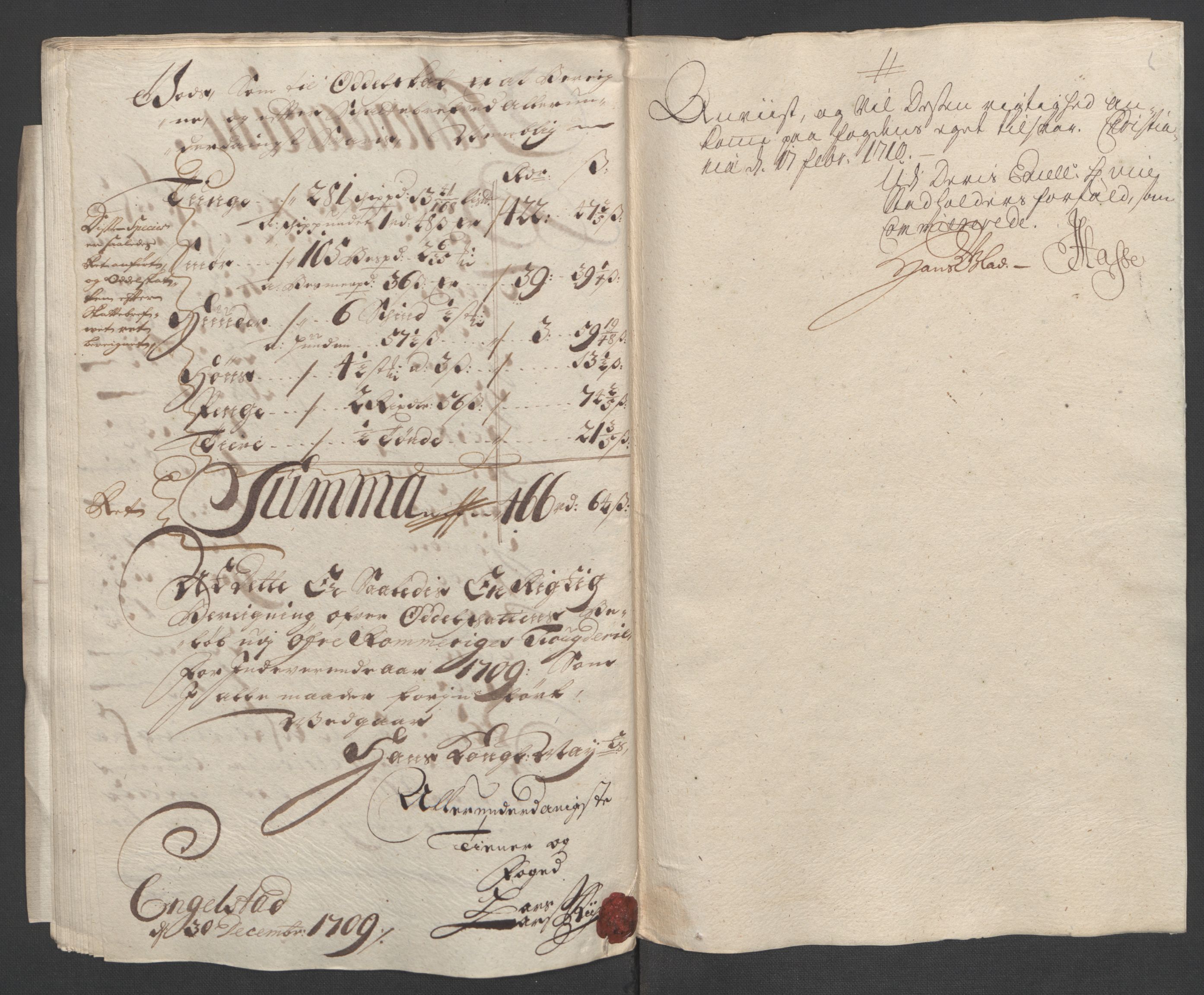 Rentekammeret inntil 1814, Reviderte regnskaper, Fogderegnskap, AV/RA-EA-4092/R12/L0719: Fogderegnskap Øvre Romerike, 1708-1709, p. 328