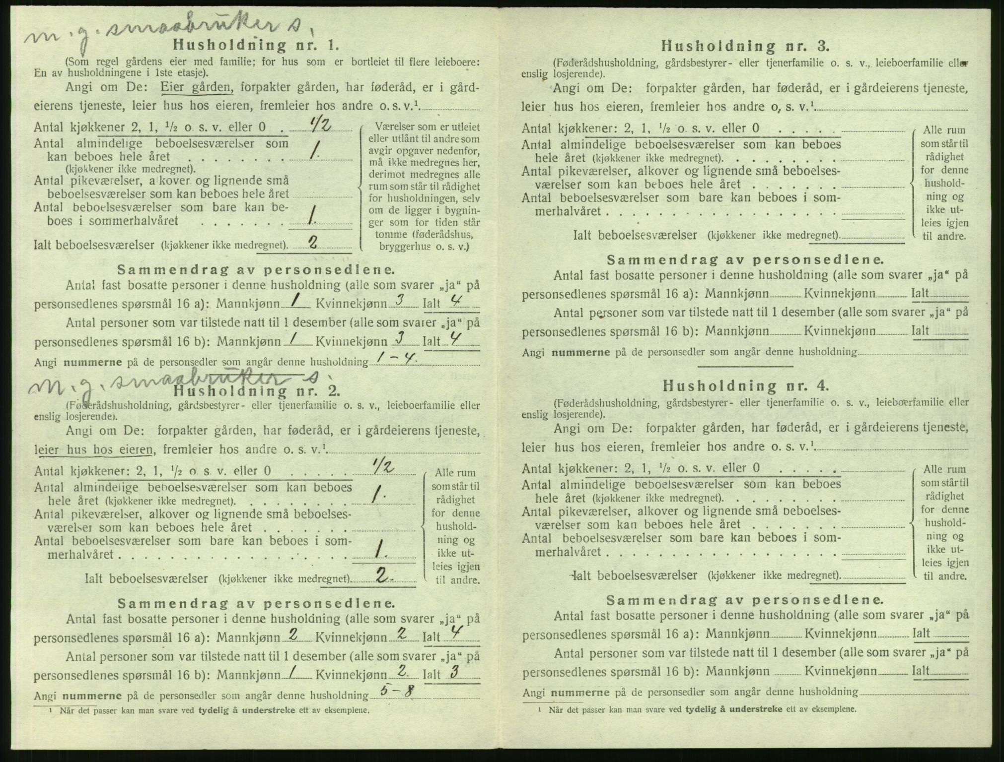 SAT, 1920 census for Sykkylven, 1920, p. 658