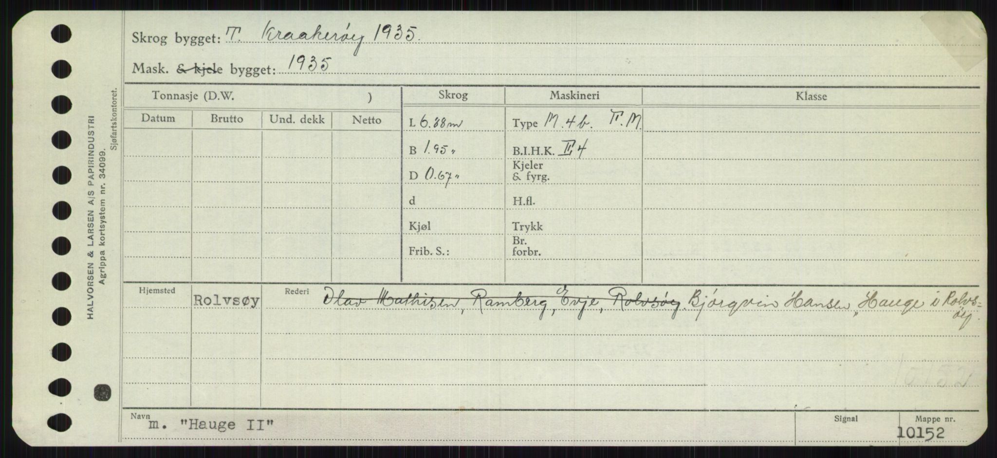 Sjøfartsdirektoratet med forløpere, Skipsmålingen, RA/S-1627/H/Ha/L0002/0002: Fartøy, Eik-Hill / Fartøy, G-Hill, p. 539