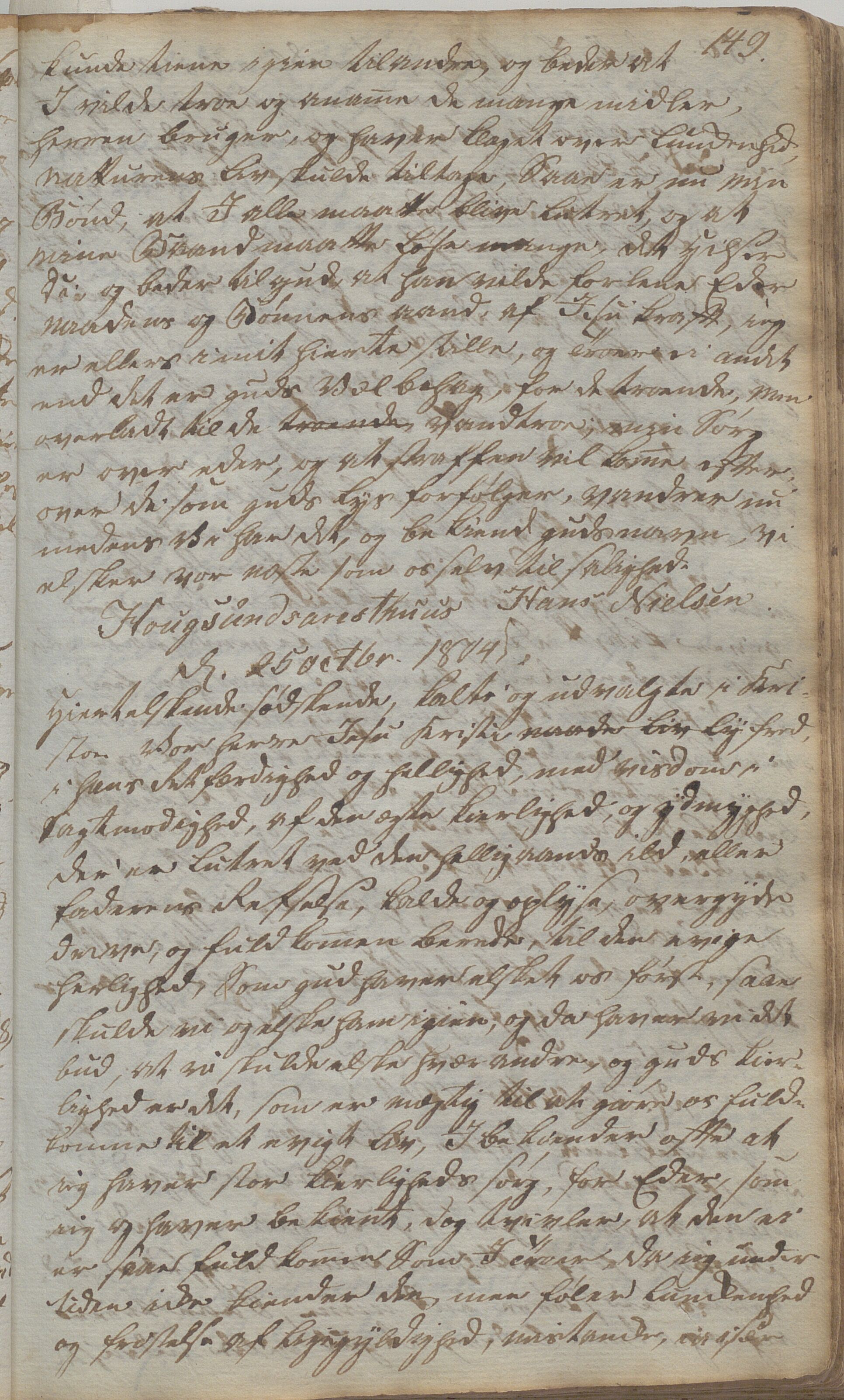 Heggtveitsamlingen, TMF/A-1007/H/L0047/0007: Kopibøker, brev etc.  / "Kopsland", 1800-1850, p. 149