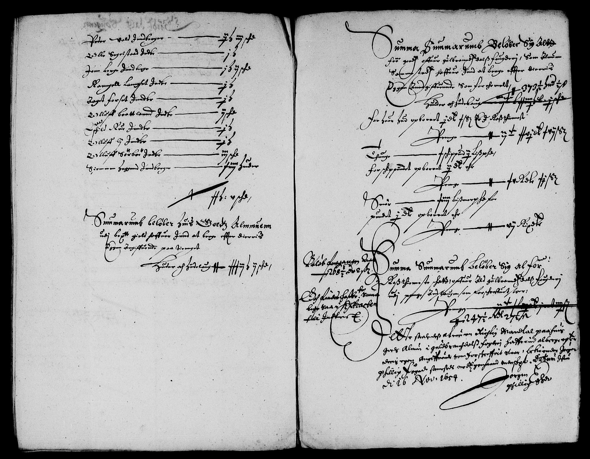 Rentekammeret inntil 1814, Reviderte regnskaper, Lensregnskaper, AV/RA-EA-5023/R/Rb/Rba/L0223: Akershus len, 1653-1655