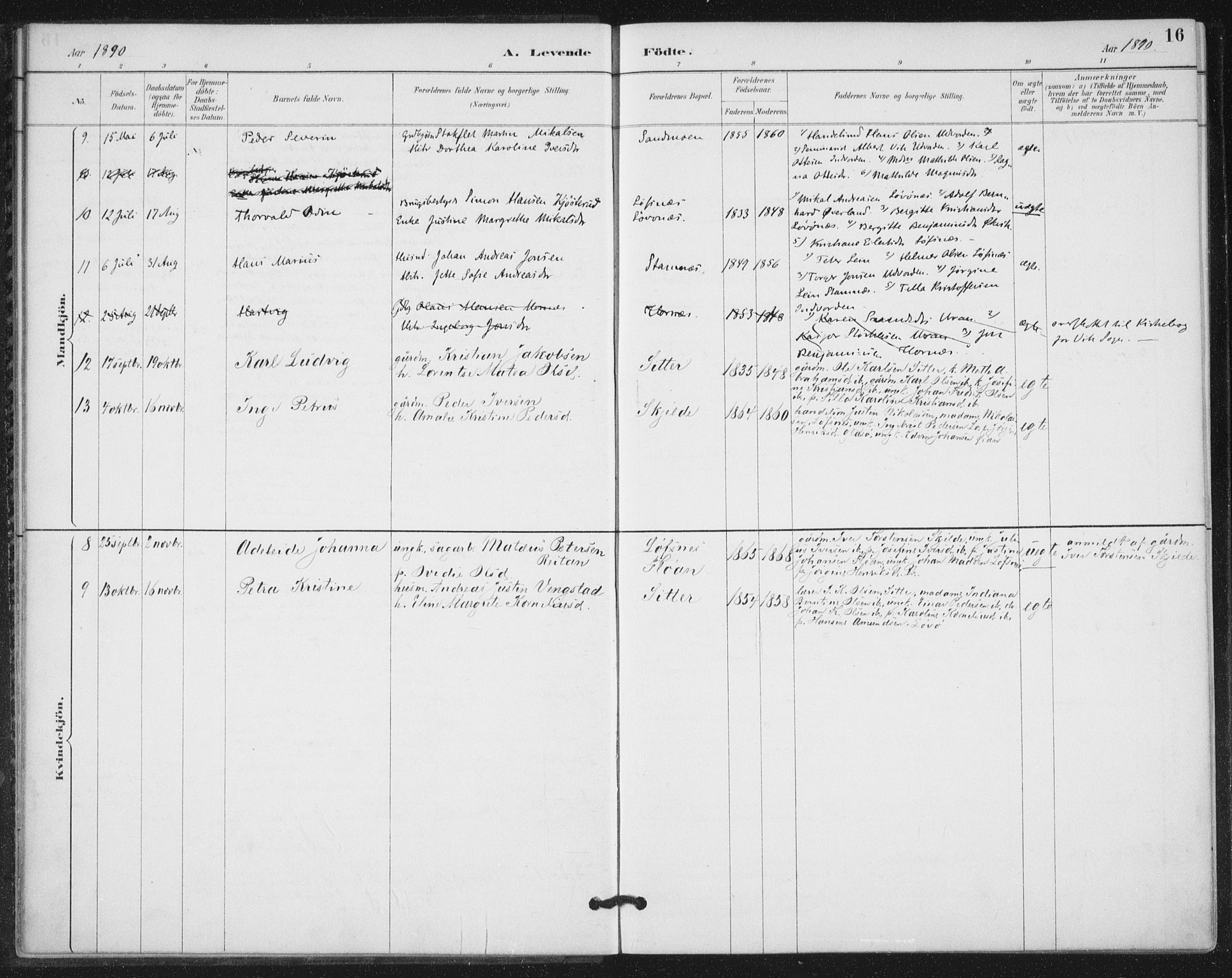 Ministerialprotokoller, klokkerbøker og fødselsregistre - Nord-Trøndelag, AV/SAT-A-1458/772/L0603: Parish register (official) no. 772A01, 1885-1912, p. 16