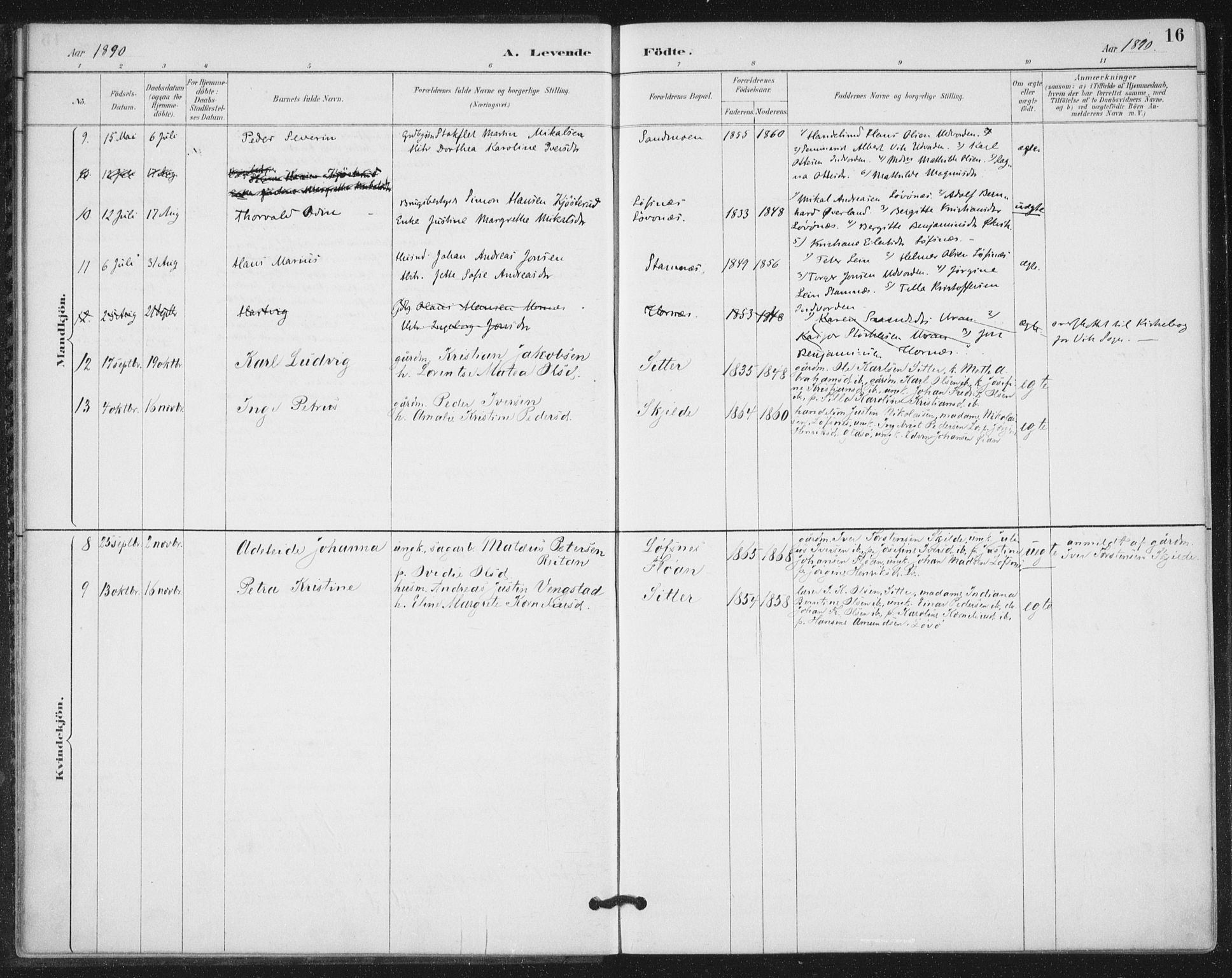 Ministerialprotokoller, klokkerbøker og fødselsregistre - Nord-Trøndelag, SAT/A-1458/772/L0603: Parish register (official) no. 772A01, 1885-1912, p. 16