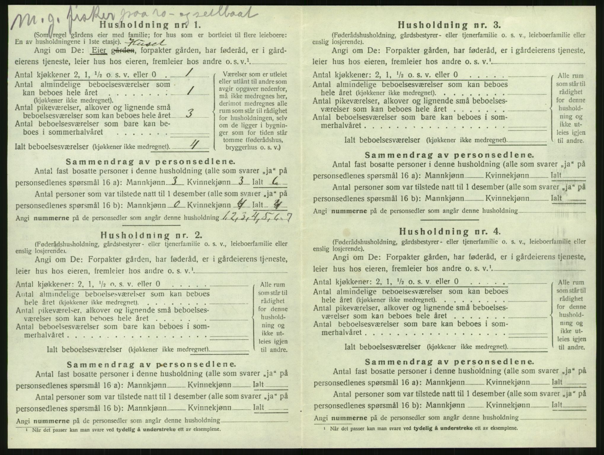 SAT, 1920 census for Tjøtta, 1920, p. 132
