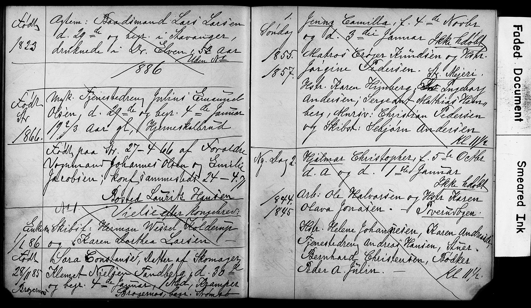 Strømsø kirkebøker, SAKO/A-246/Y/Ya/L0002: Parish register draft no. I 2, 1882-1886