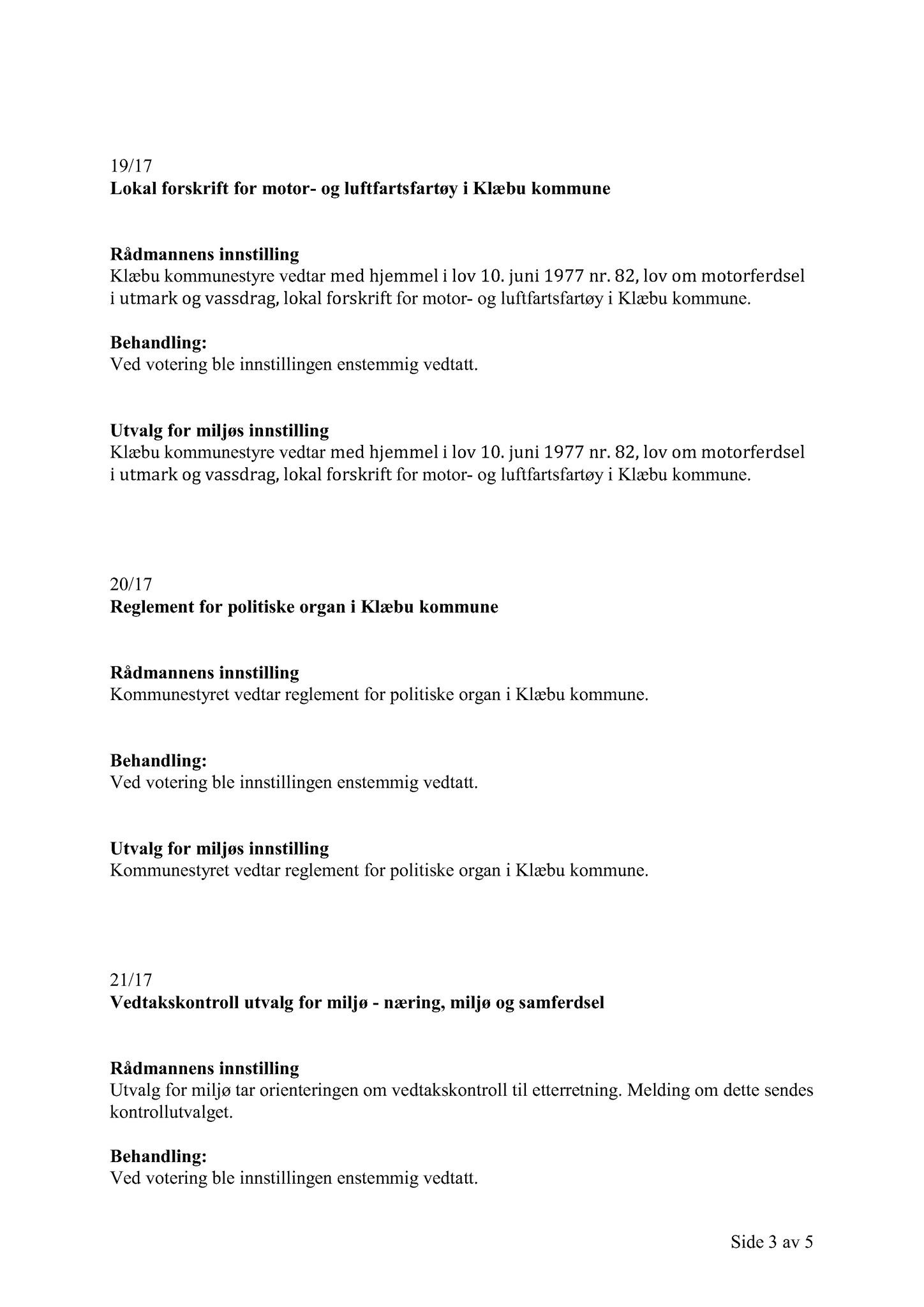 Klæbu Kommune, TRKO/KK/06-UM/L004: Utvalg for miljø - Møtedokumenter 2017, 2017, p. 787