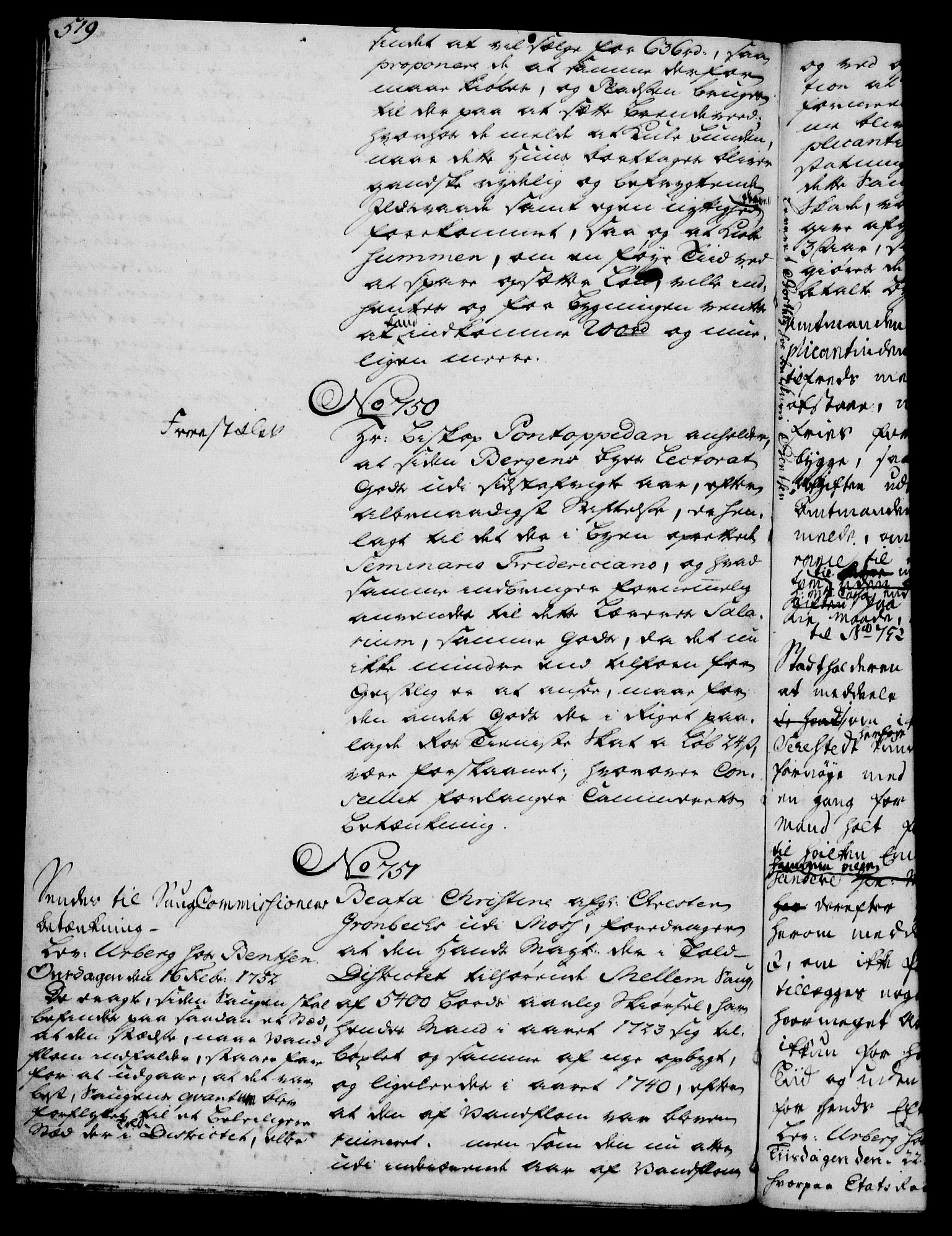 Rentekammeret, Kammerkanselliet, RA/EA-3111/G/Gh/Gha/L0030: Norsk ekstraktmemorialprotokoll (merket RK 53.75), 1749-1751, p. 519