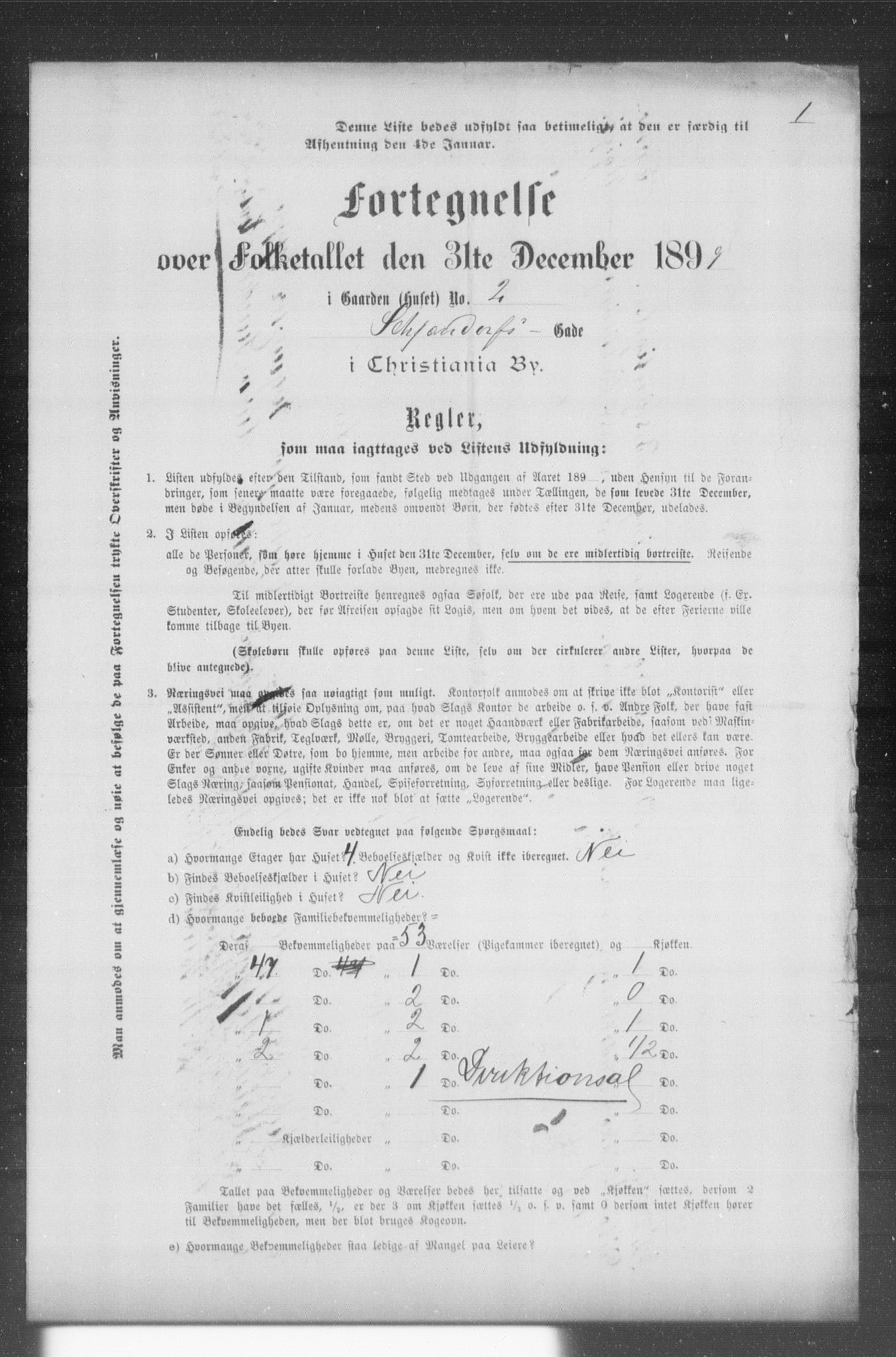 OBA, Municipal Census 1899 for Kristiania, 1899, p. 11800