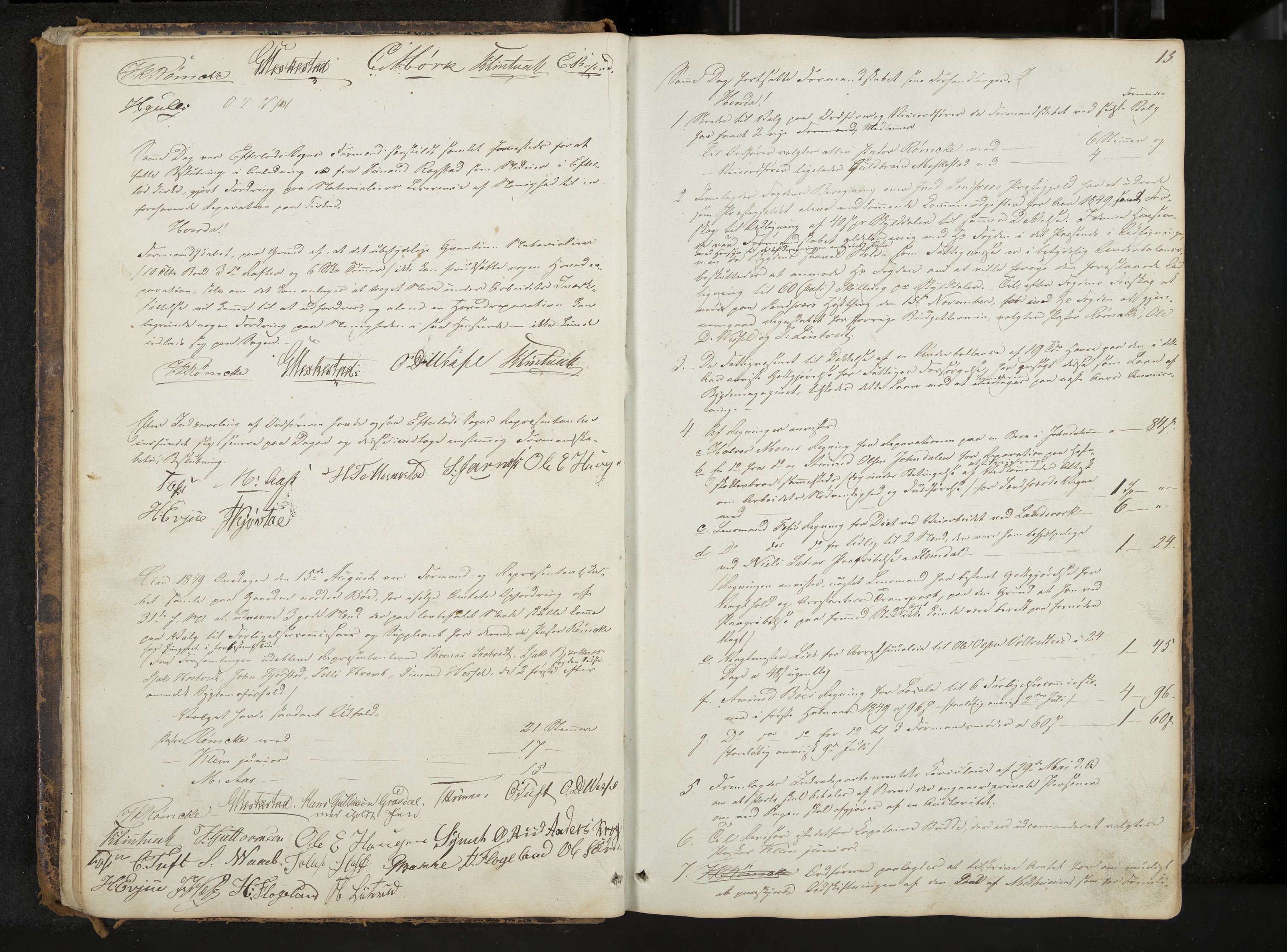 Sandsvær formannskap, IKAK/0629021-1/A/L0002: Møtebok, 1847-1869, p. 13