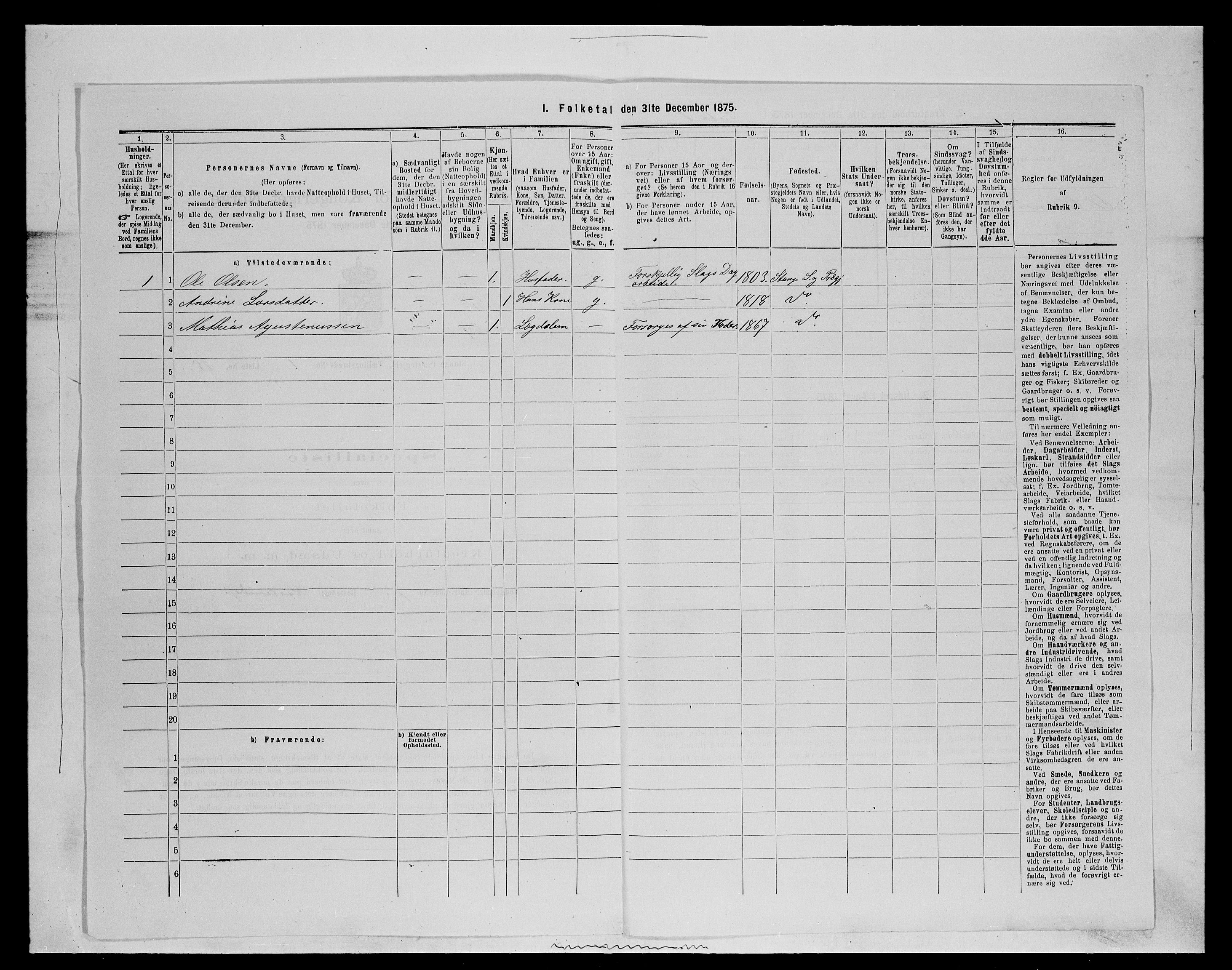 SAH, 1875 census for 0417P Stange, 1875, p. 151