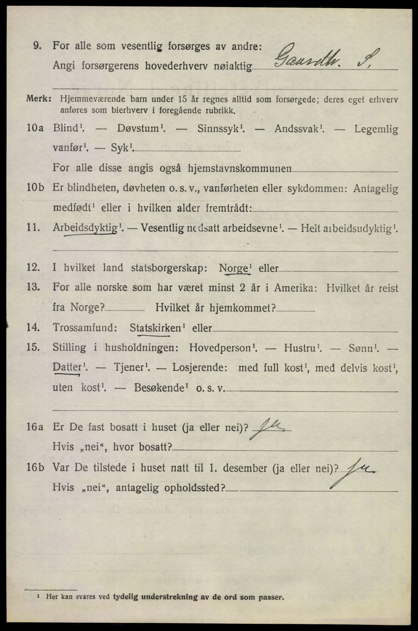 SAKO, 1920 census for Våle, 1920, p. 4145