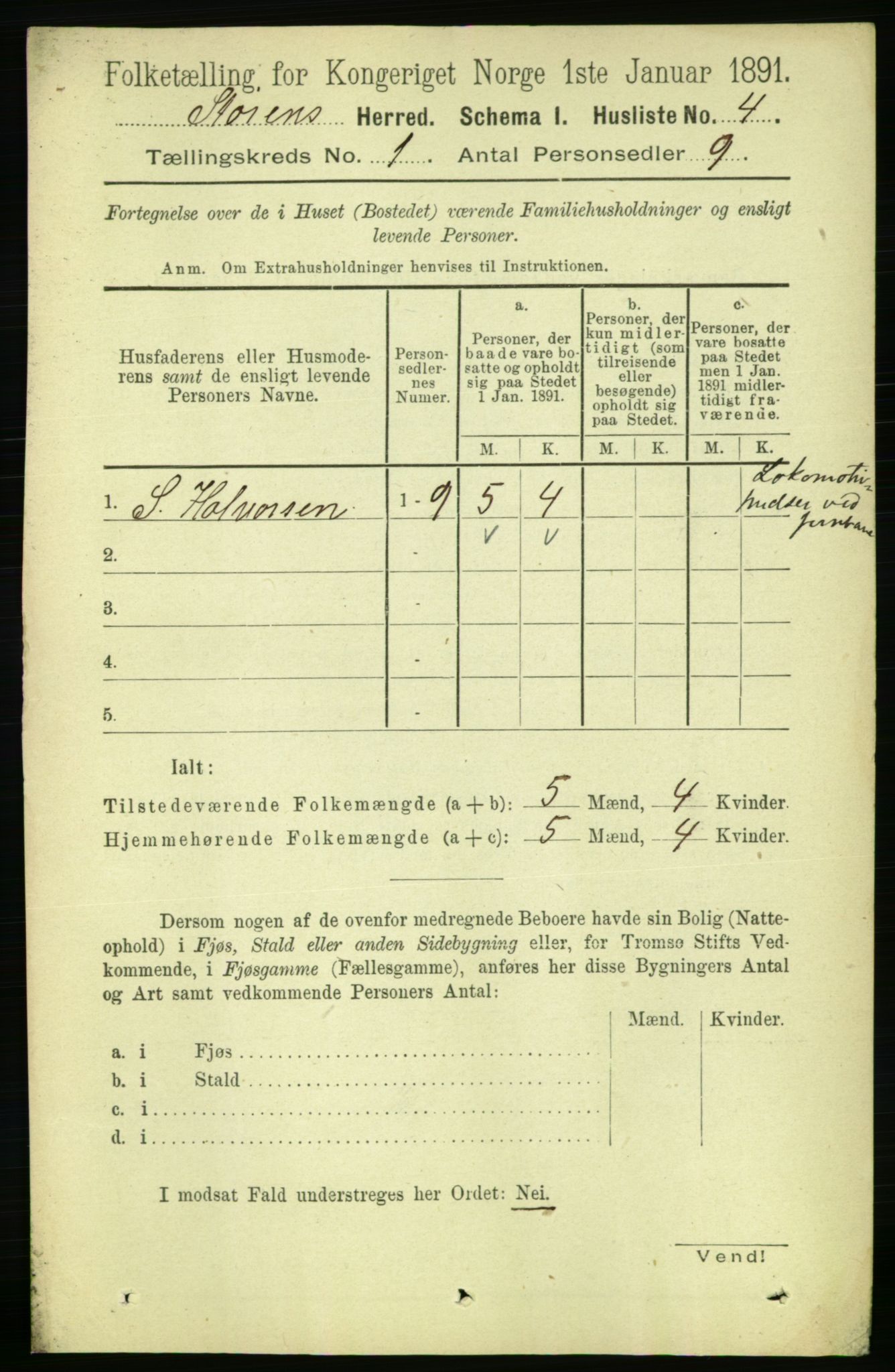 RA, 1891 census for 1648 Støren, 1891, p. 22