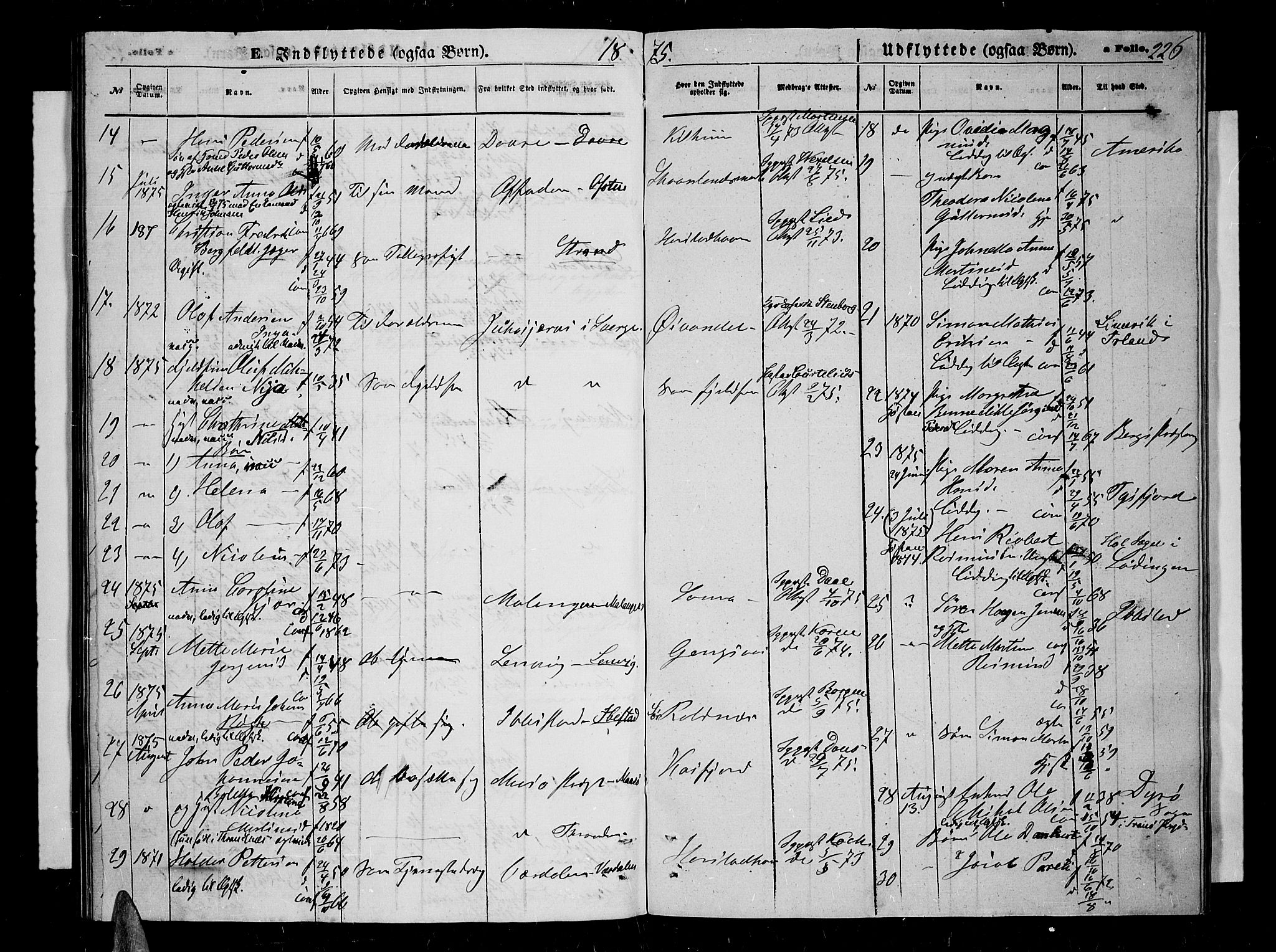 Trondenes sokneprestkontor, SATØ/S-1319/H/Hb/L0009klokker: Parish register (copy) no. 9, 1870-1876, p. 226